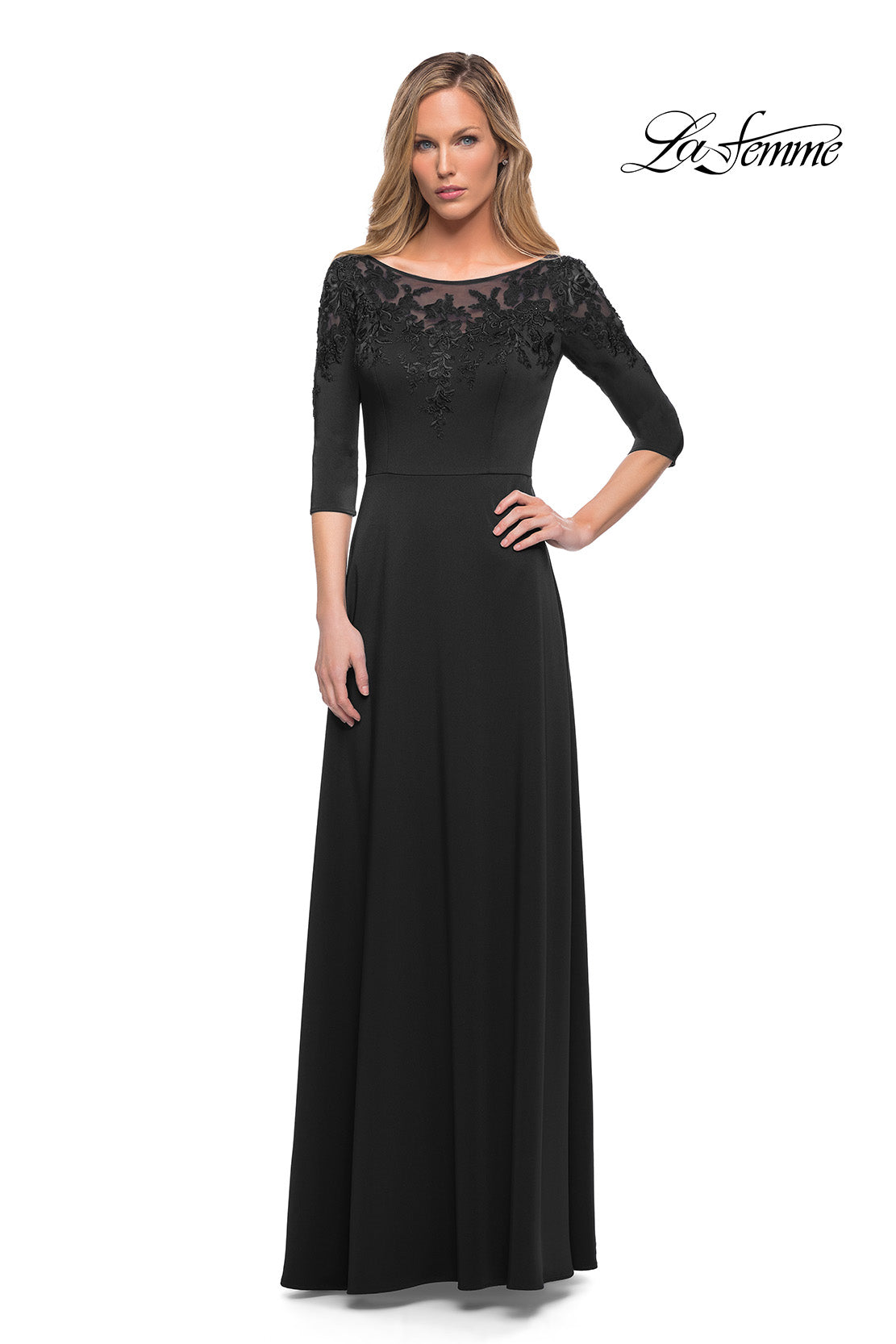 La Femme 29227 in Black, front view