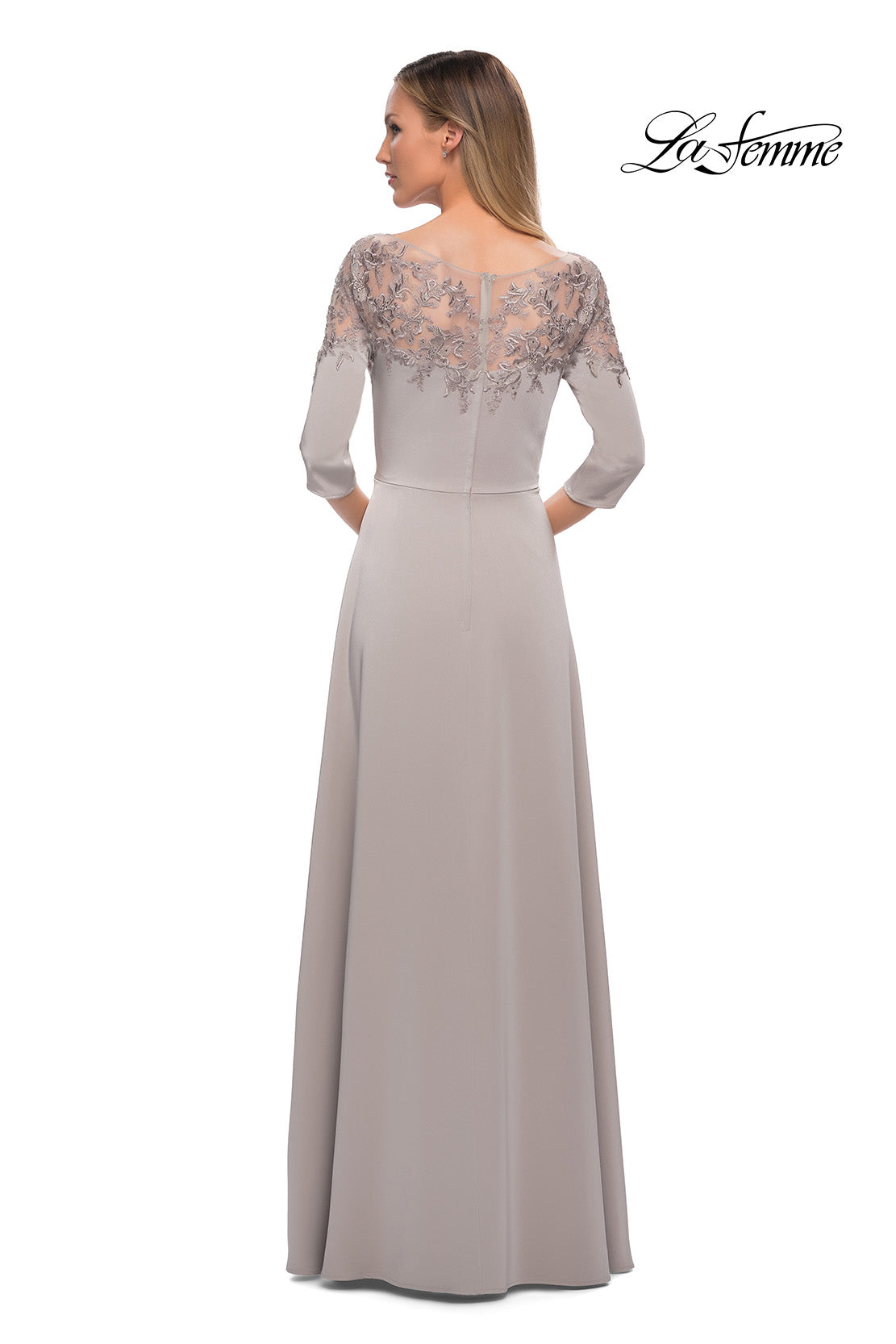 La Femme 29227 in Silver, back view