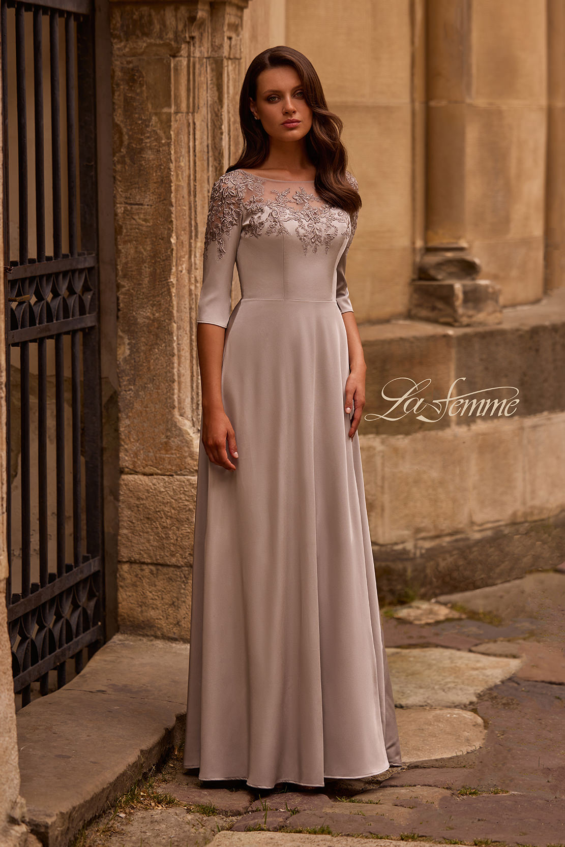 La Femme 29227 in Silver, front view, editorial photo