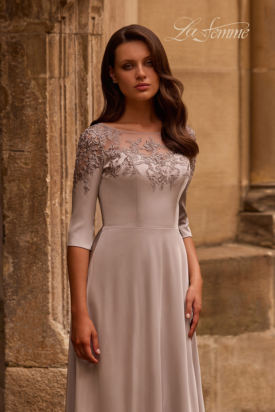 La Femme 29227 in Silver, front view, editorial photo