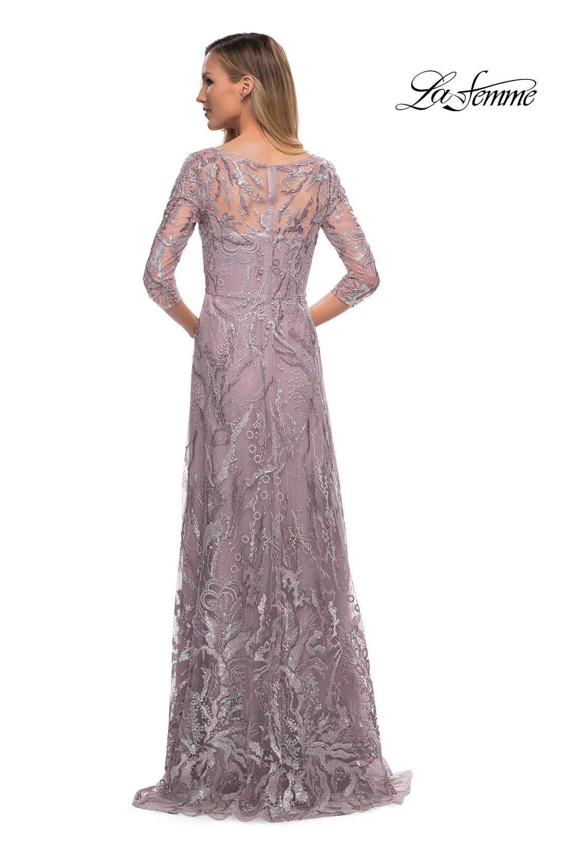 La Femme 29233 in Mauve, back view