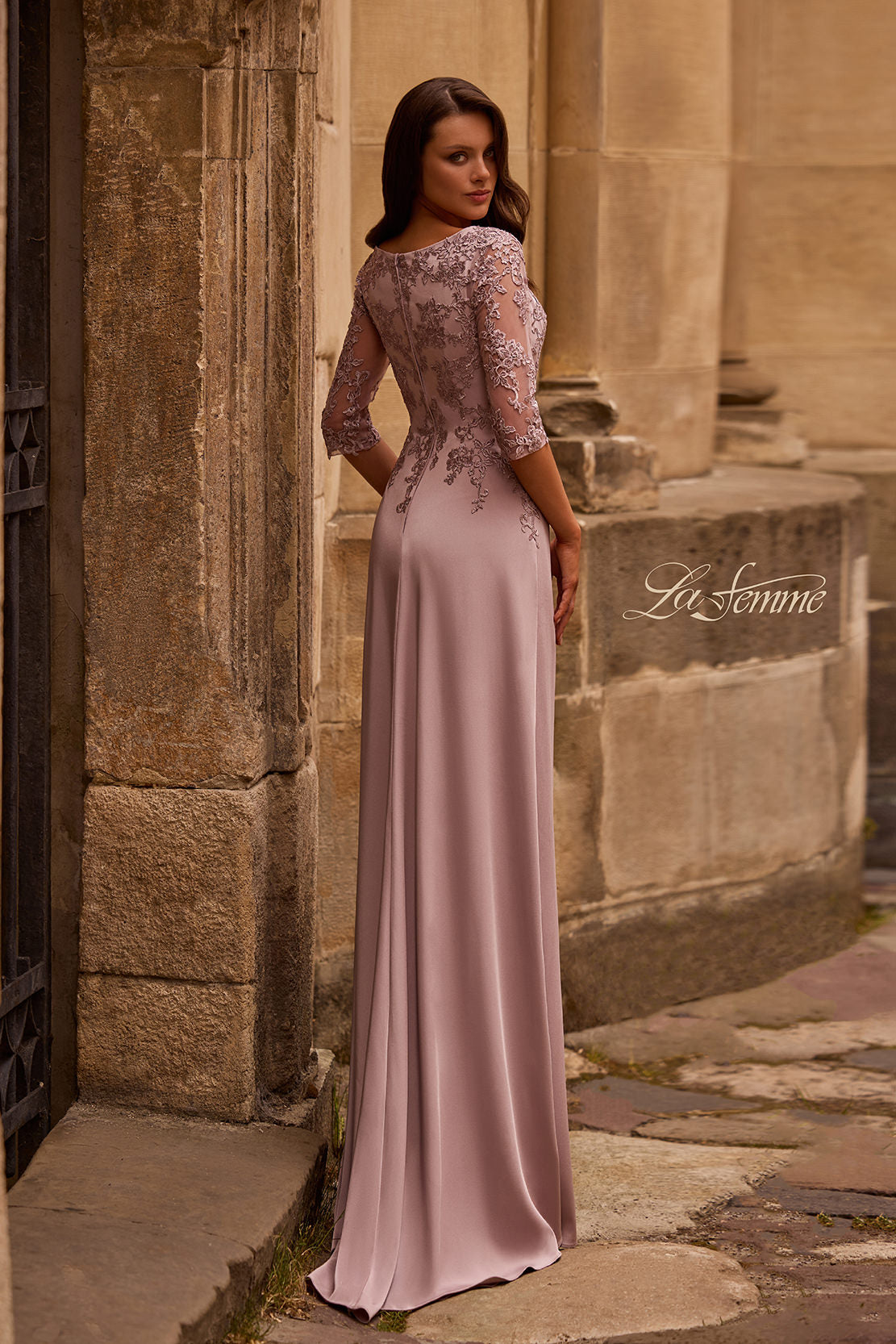 La Femme 29251 in LightMauve, back view, editorial photo