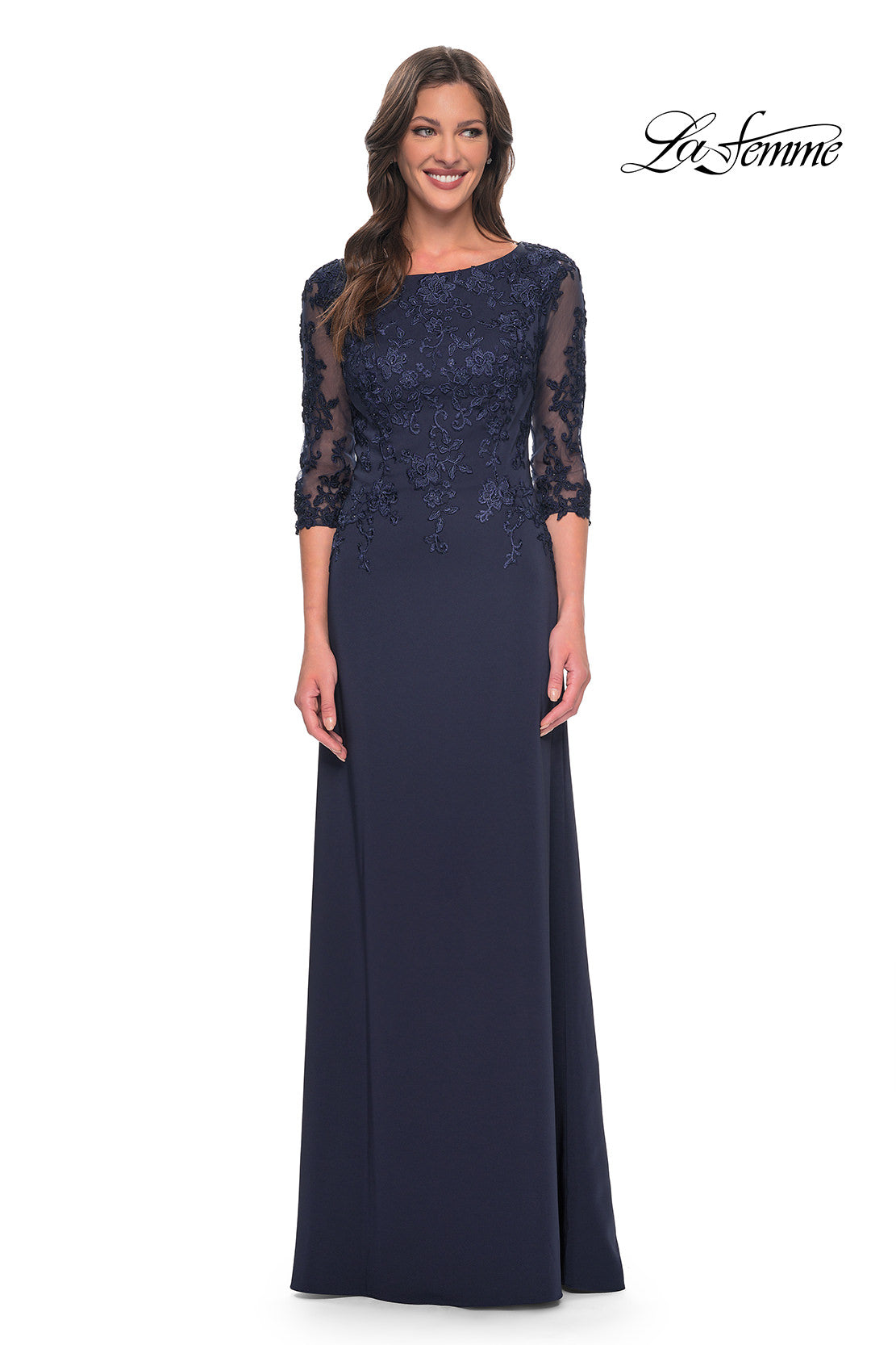 La Femme 29251 in Navy, front view