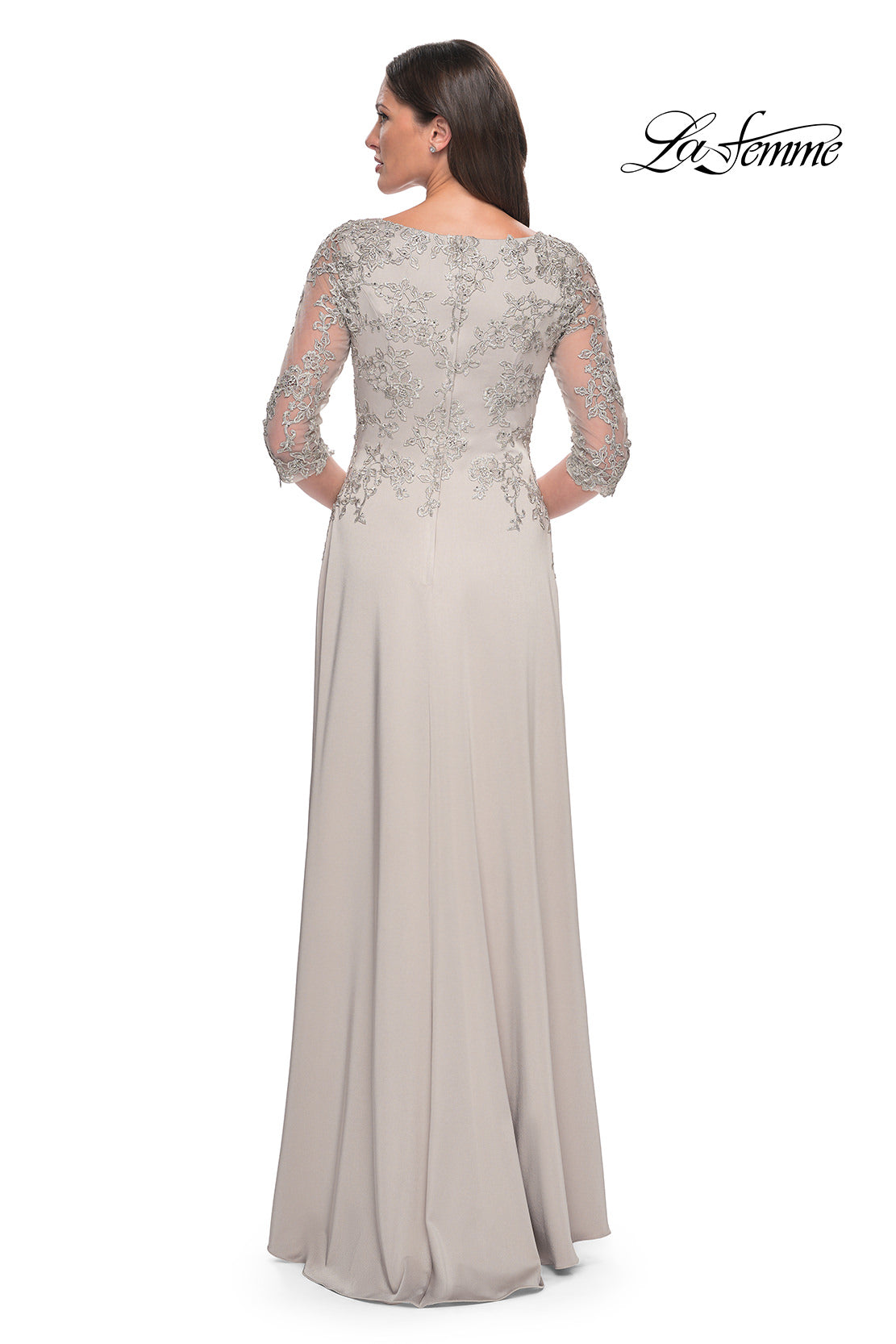 La Femme 29251 in Silver, back view