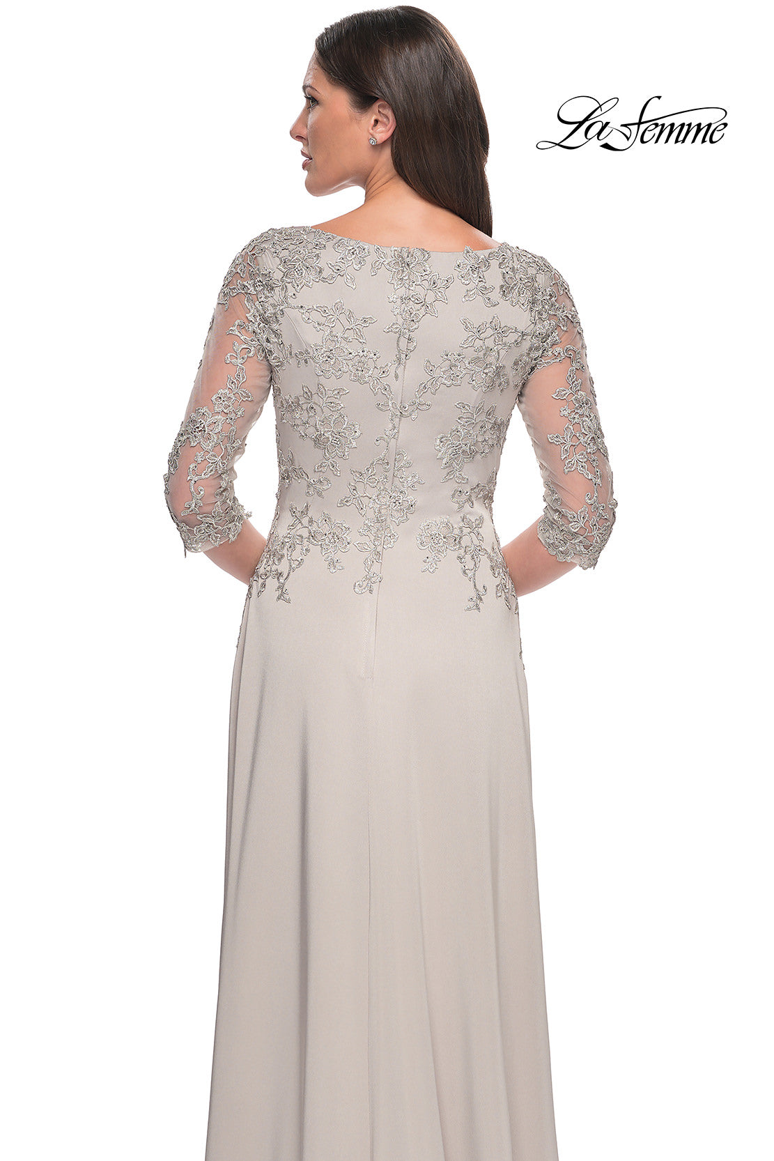 La Femme 29251 in Silver, back view