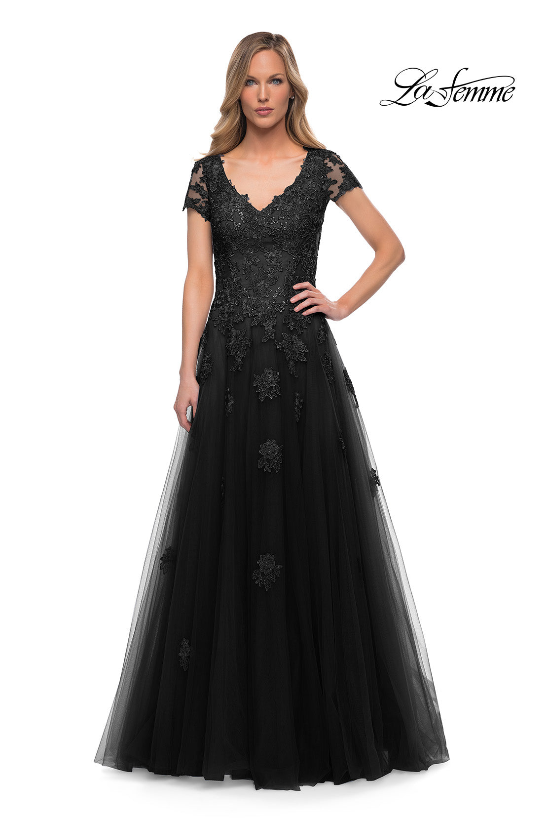 La Femme 29380 in Black, front view