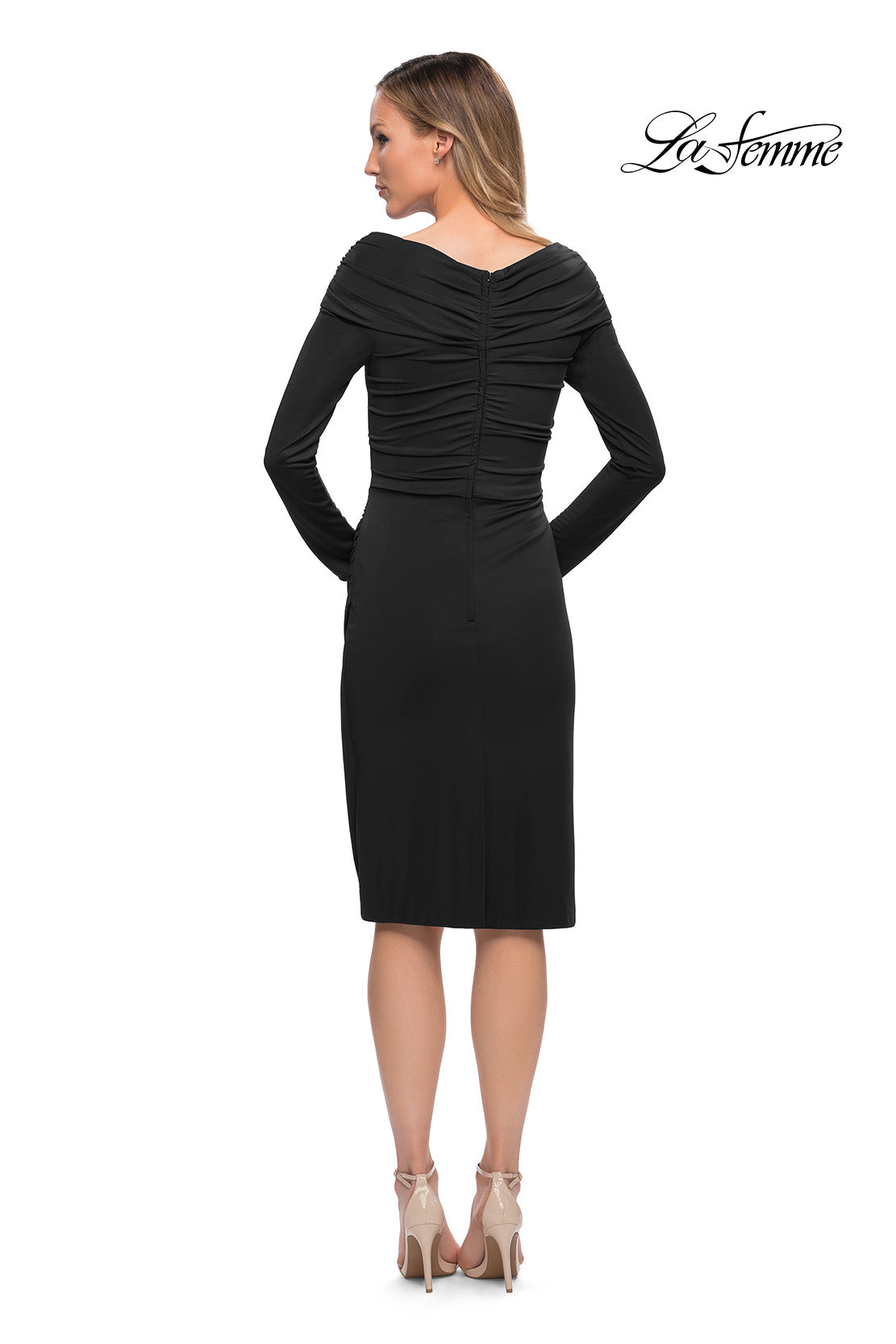 La Femme 29746 in Black, back view