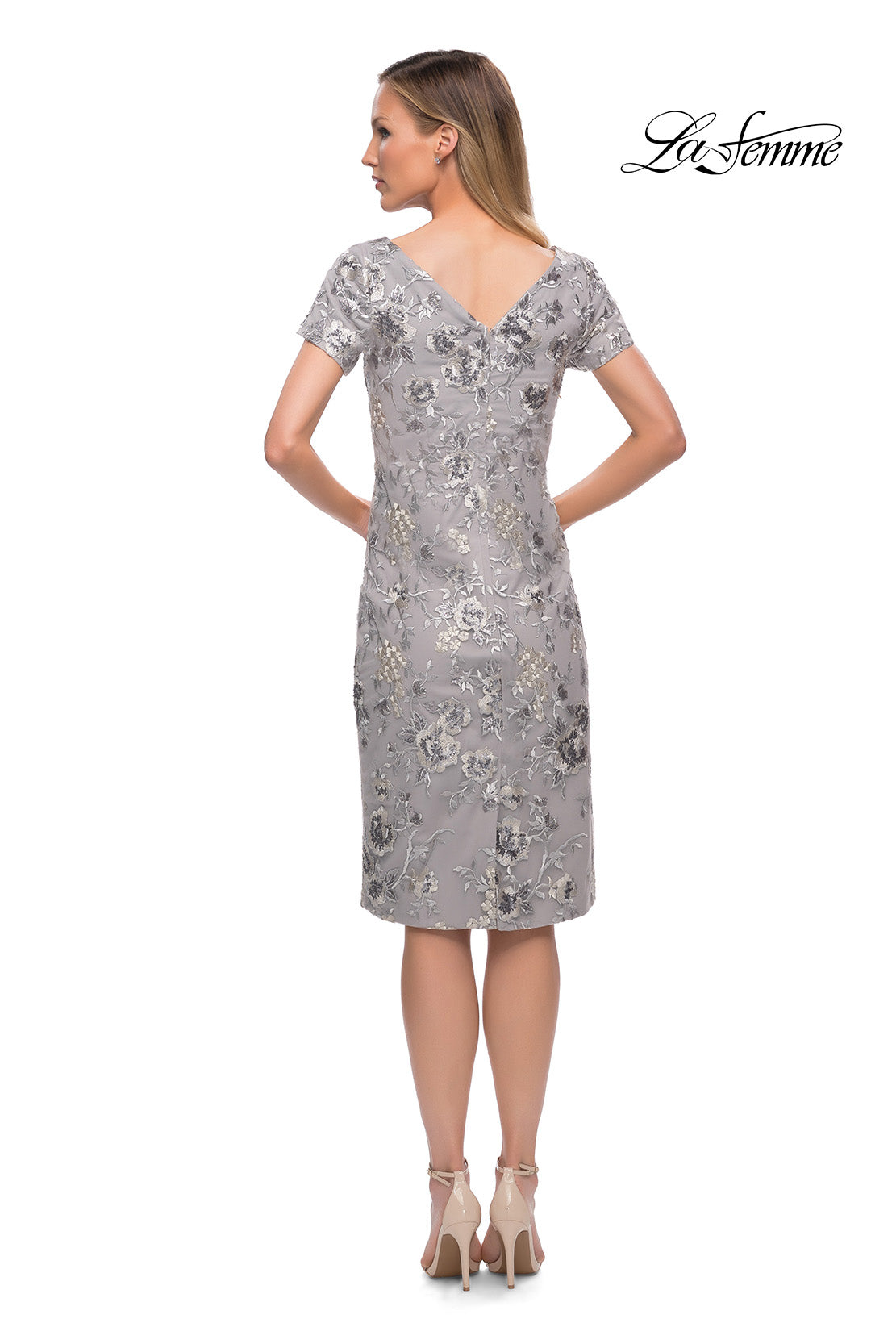 La Femme 29824 in Silver, back view