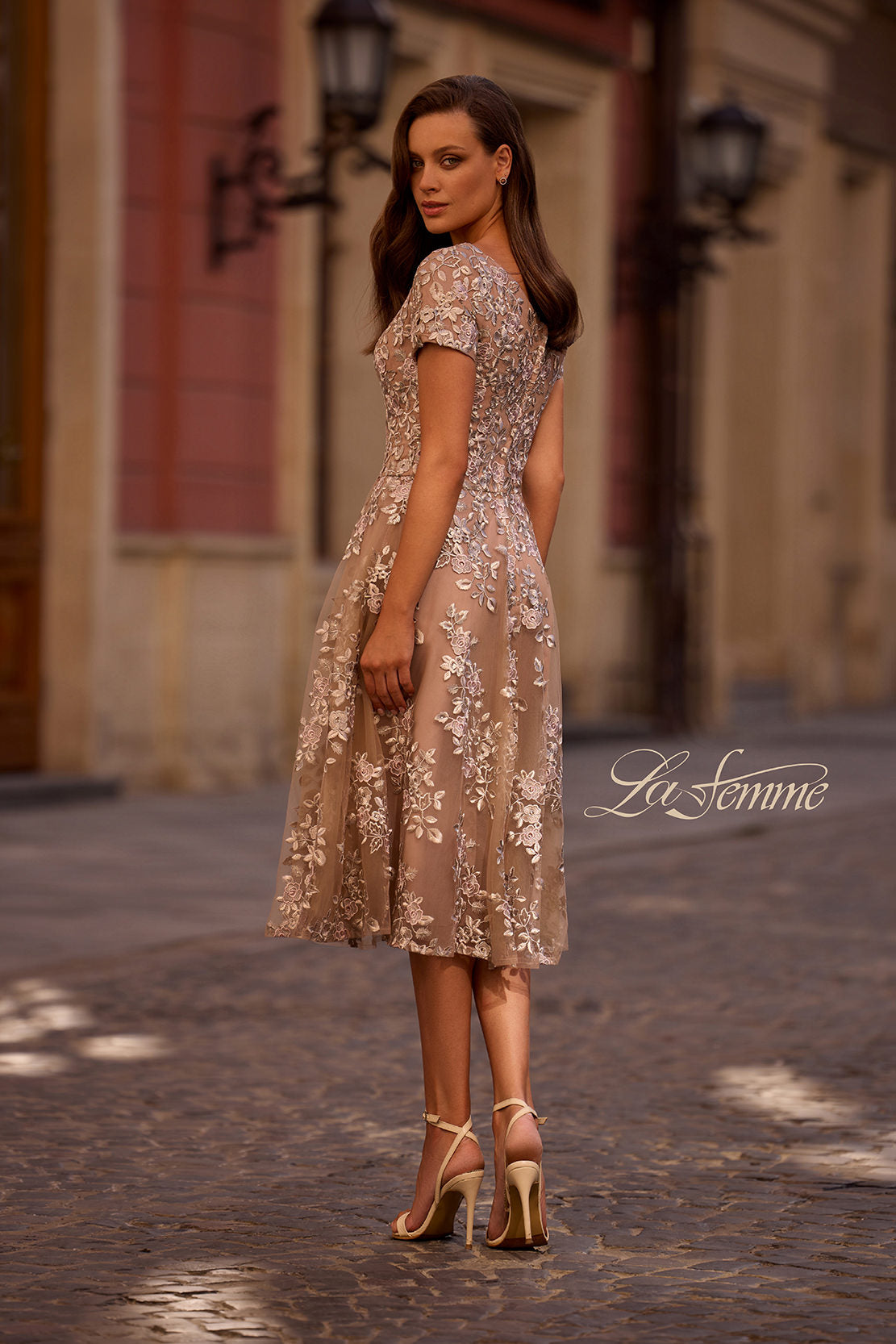 La Femme 29830 in Champagne, back view, editorial photo