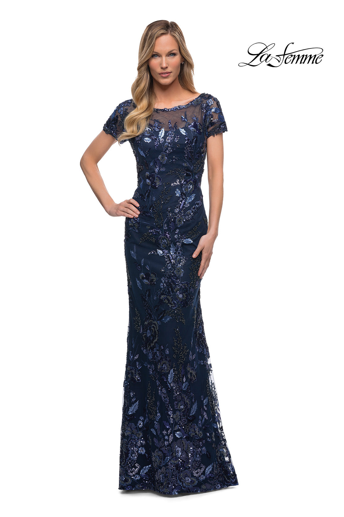 La Femme 29961 in Navy, front view