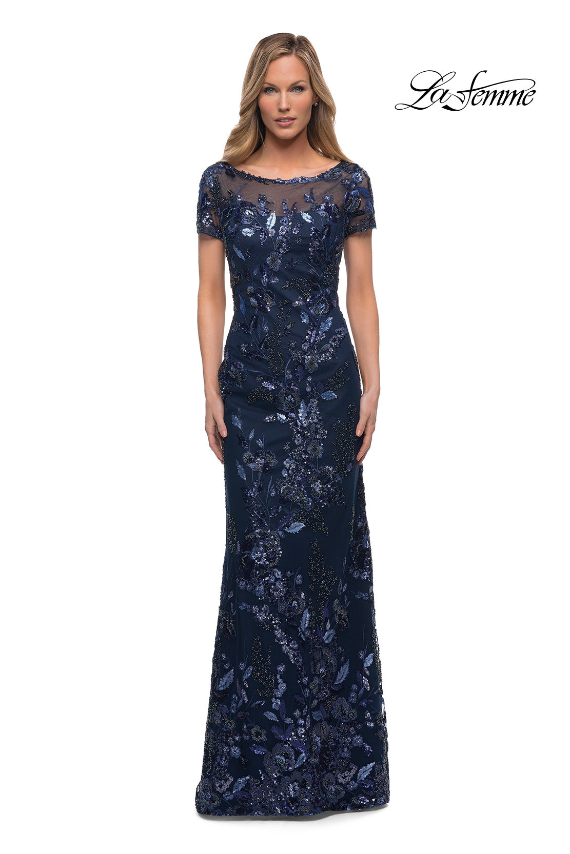 La Femme 29961 in Navy, front view