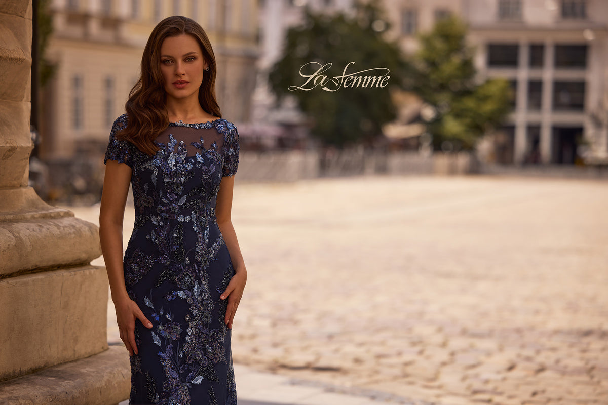 La Femme 29961 in Navy, front view, editorial photo