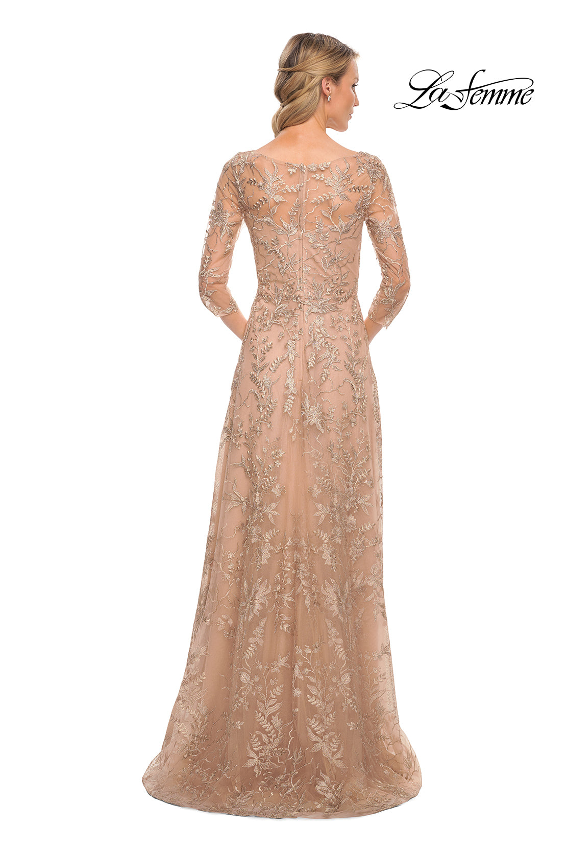 La Femme 30021 in LightGold, back view