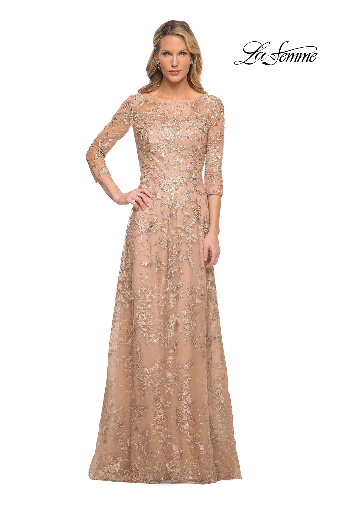 La Femme 30021 in LightGold, front view