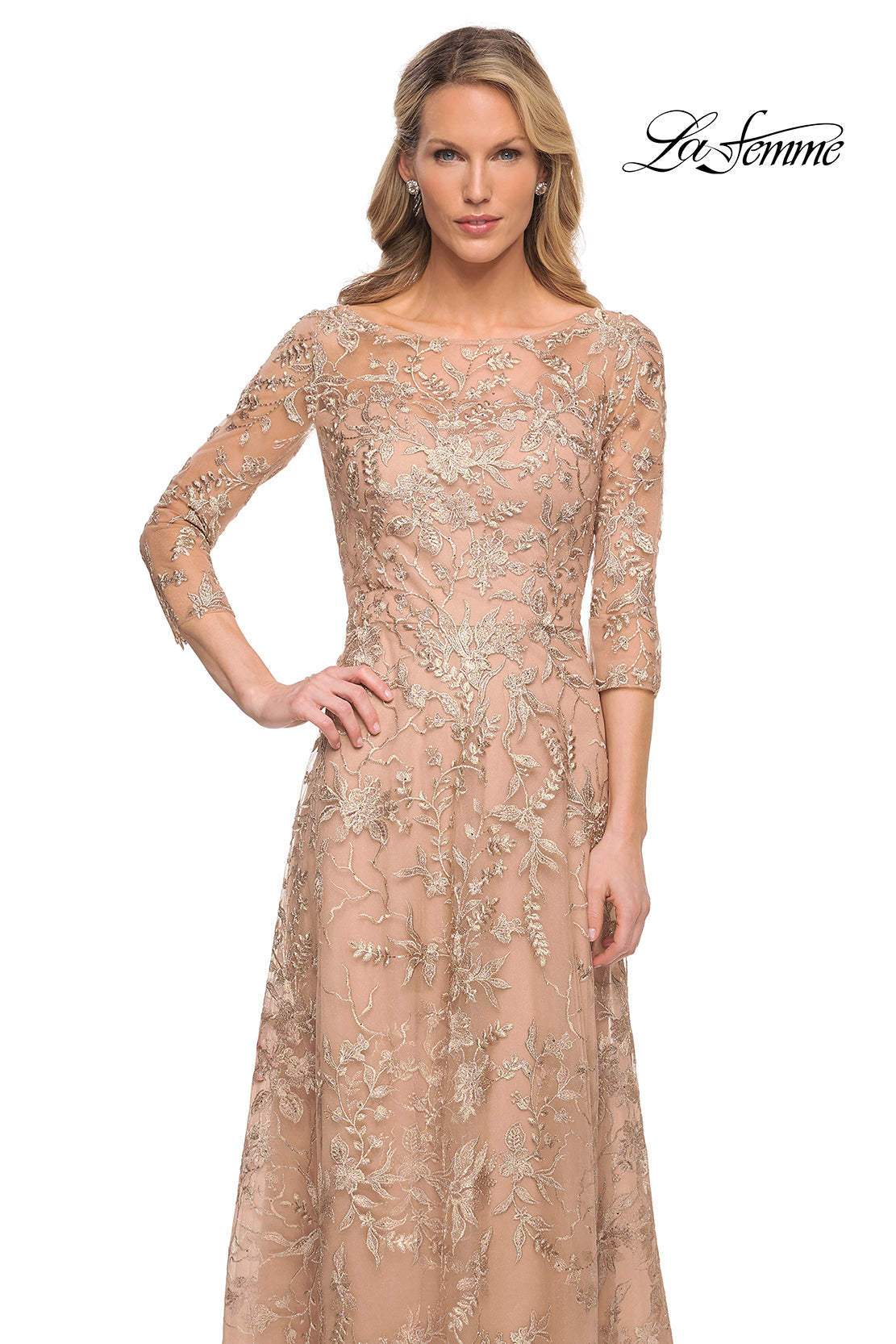 La Femme 30021 in LightGold, front view