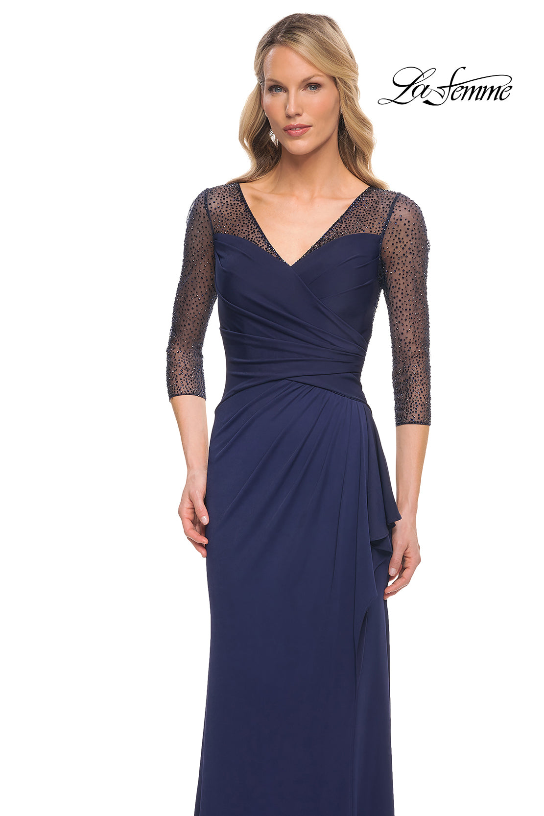 La Femme 30028 in Navy, front view