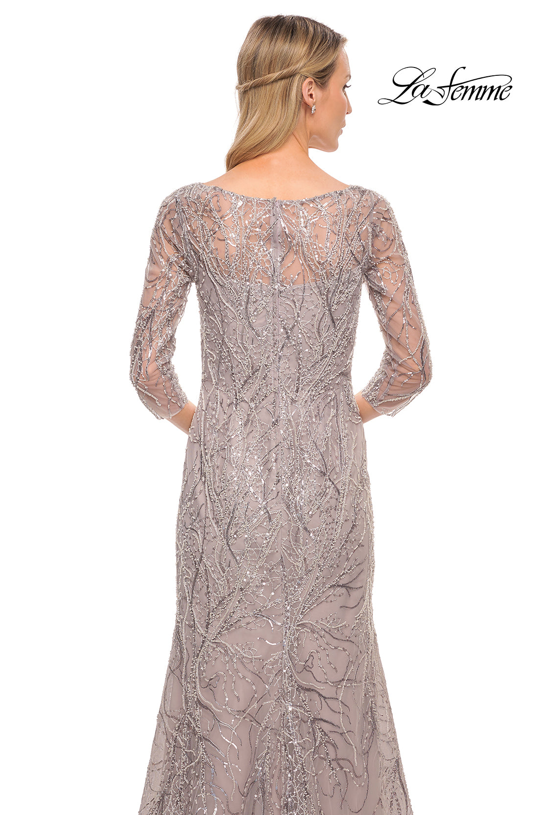 La Femme 30044 in LavenderGray, back view