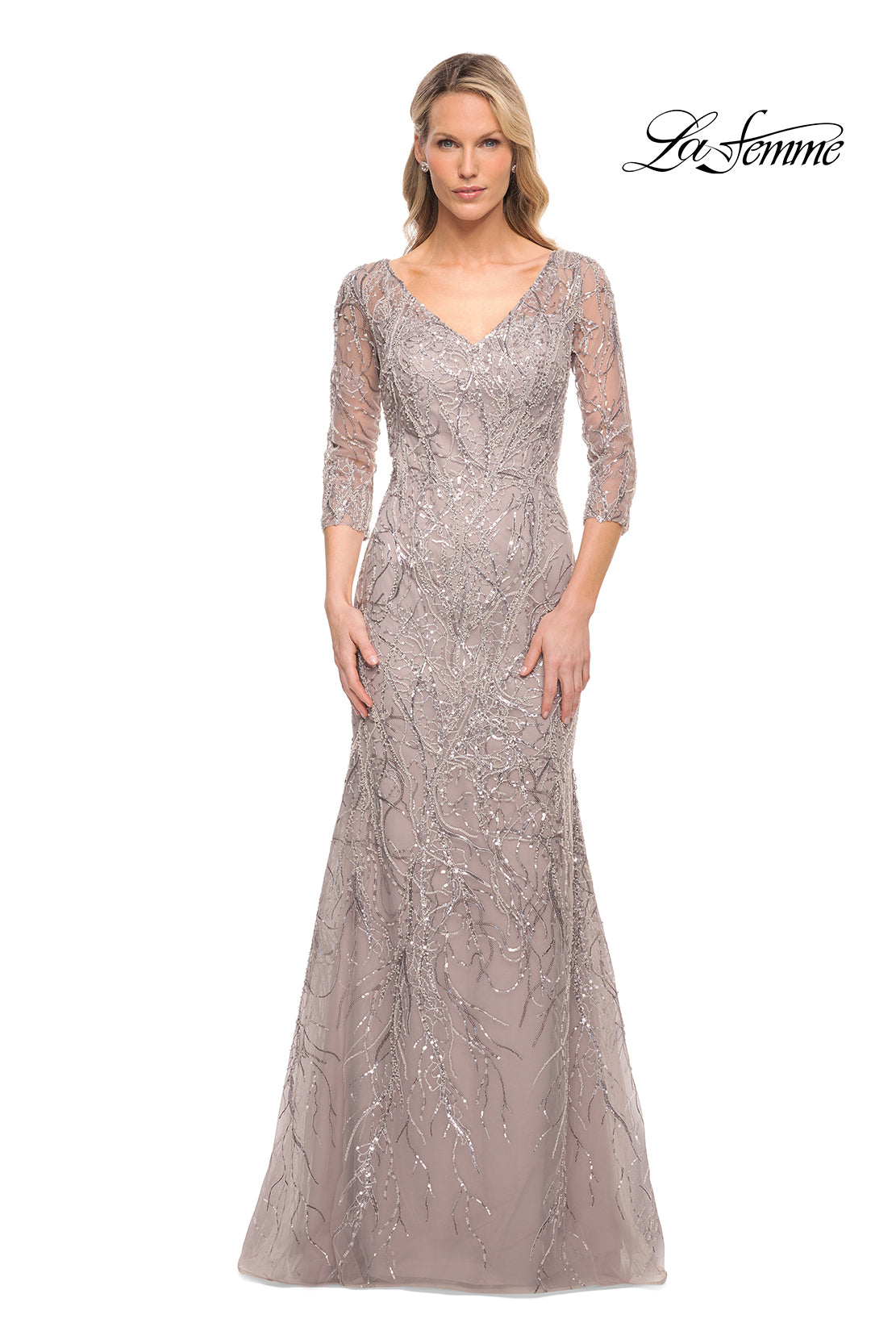 La Femme 30044 in LavenderGray, front view