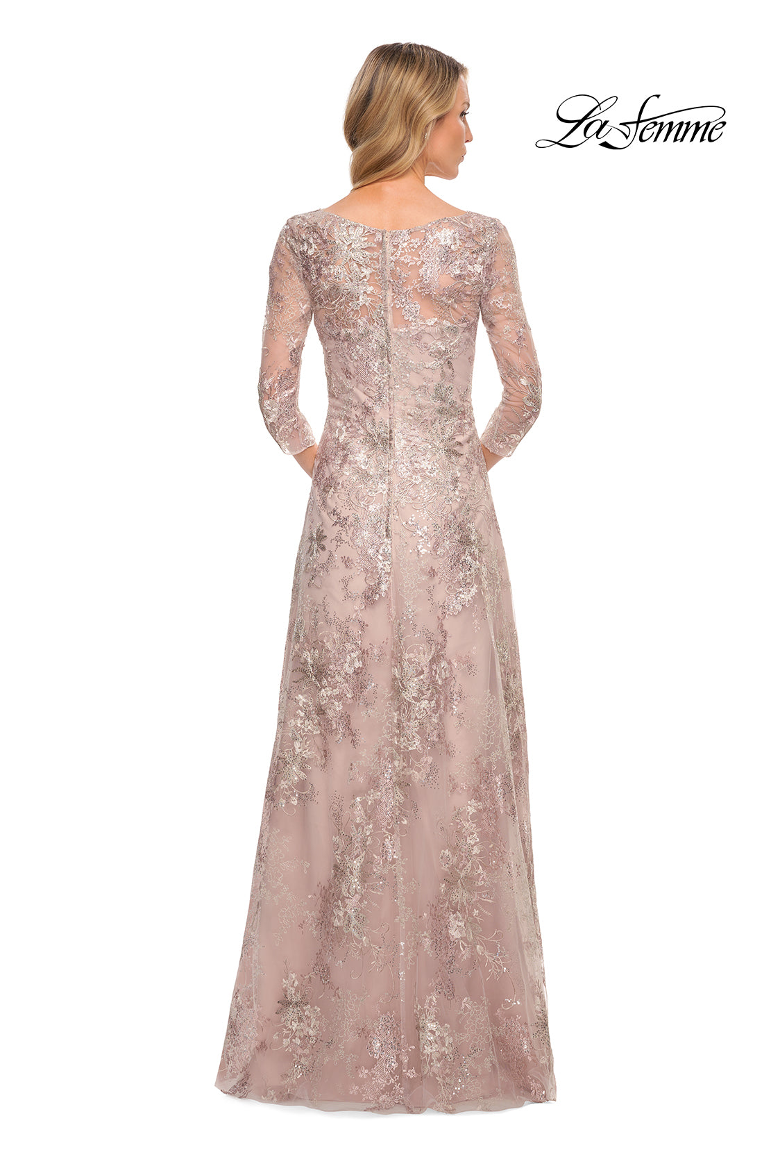 La Femme 30054 in Mauve, back view