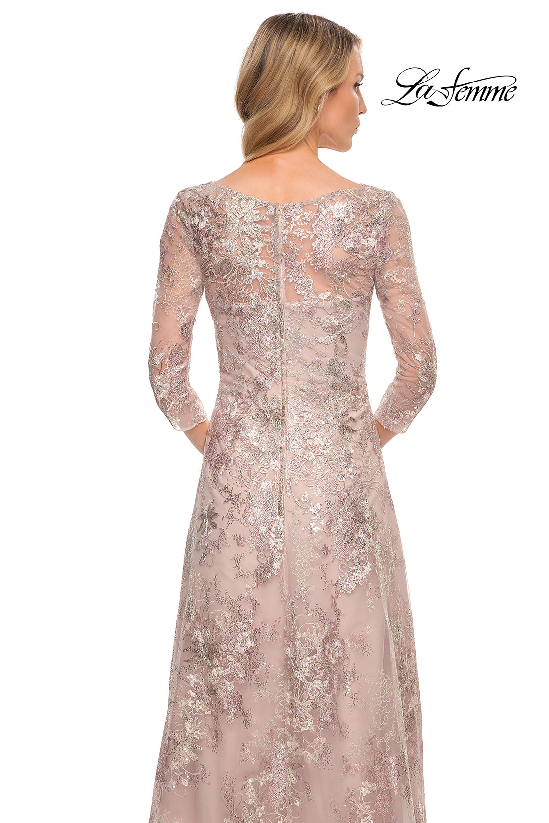 La Femme 30054 in Mauve, back view
