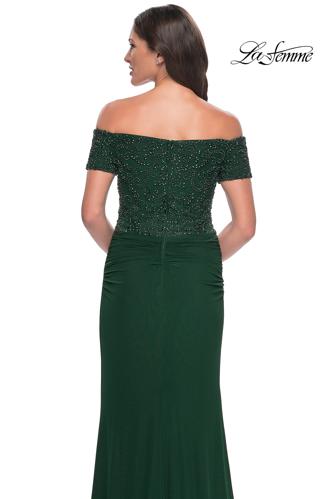 La Femme 30057 in Emerald, back view