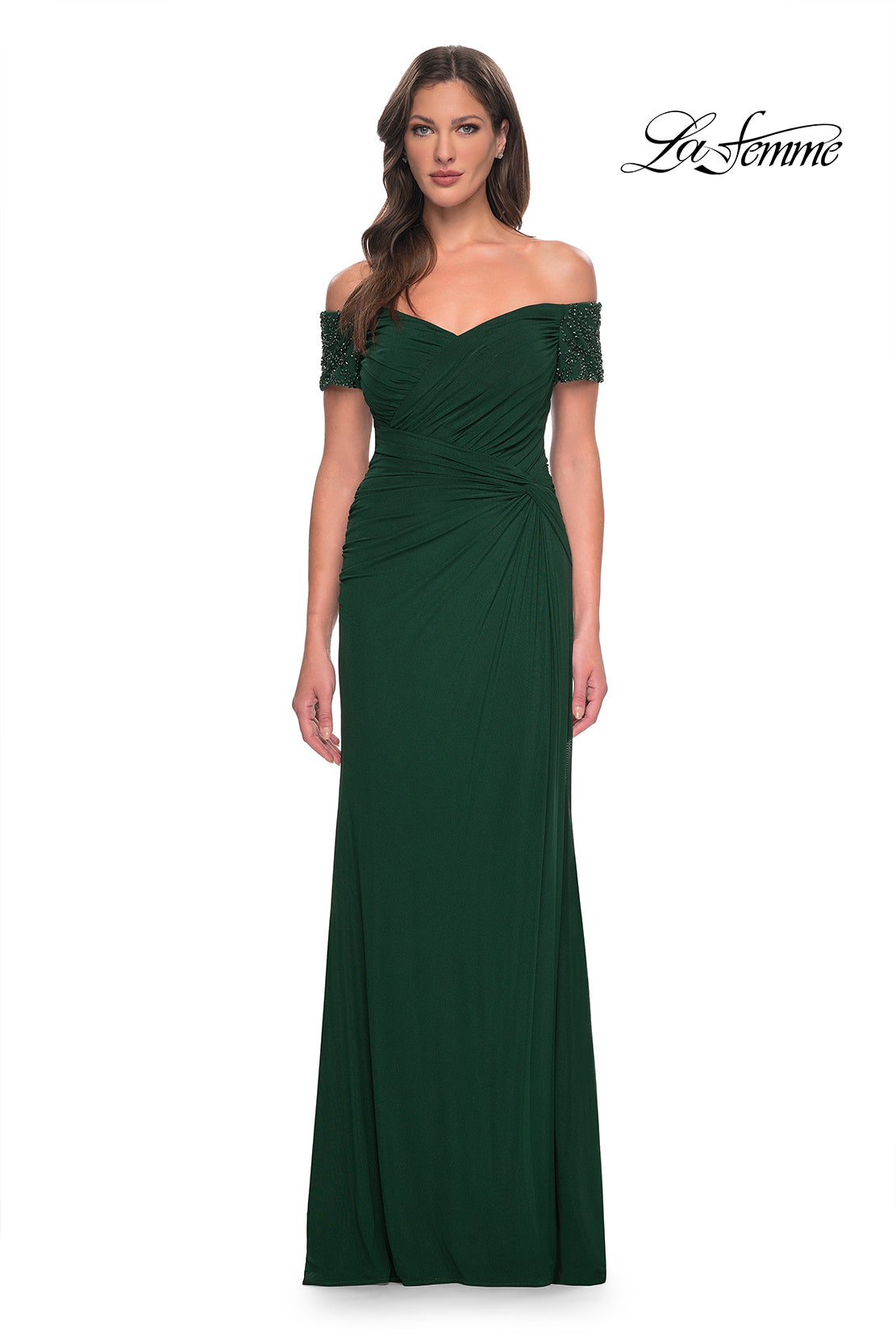 La Femme 30057 in Emerald, front view