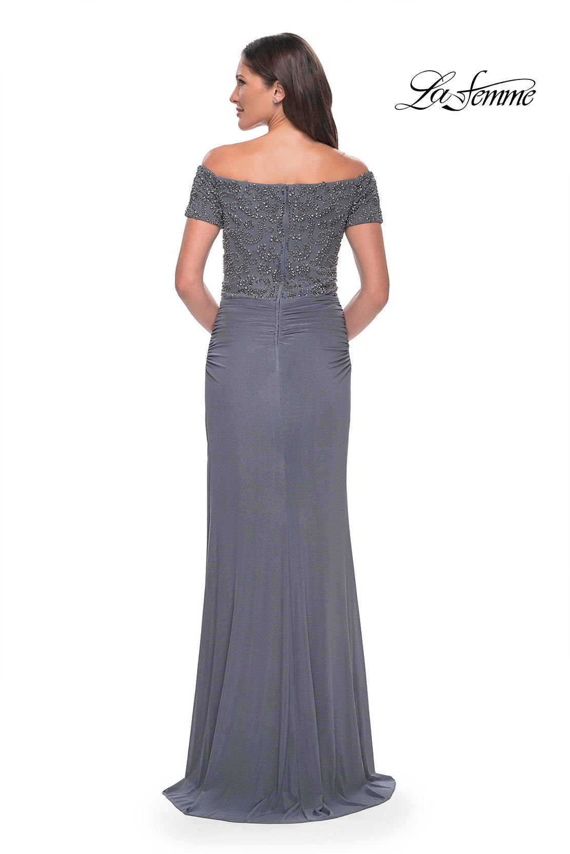 La Femme 30057 in Gunmetal, back view