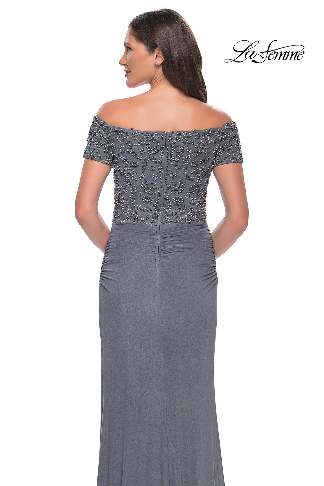 La Femme 30057 in Gunmetal, back view