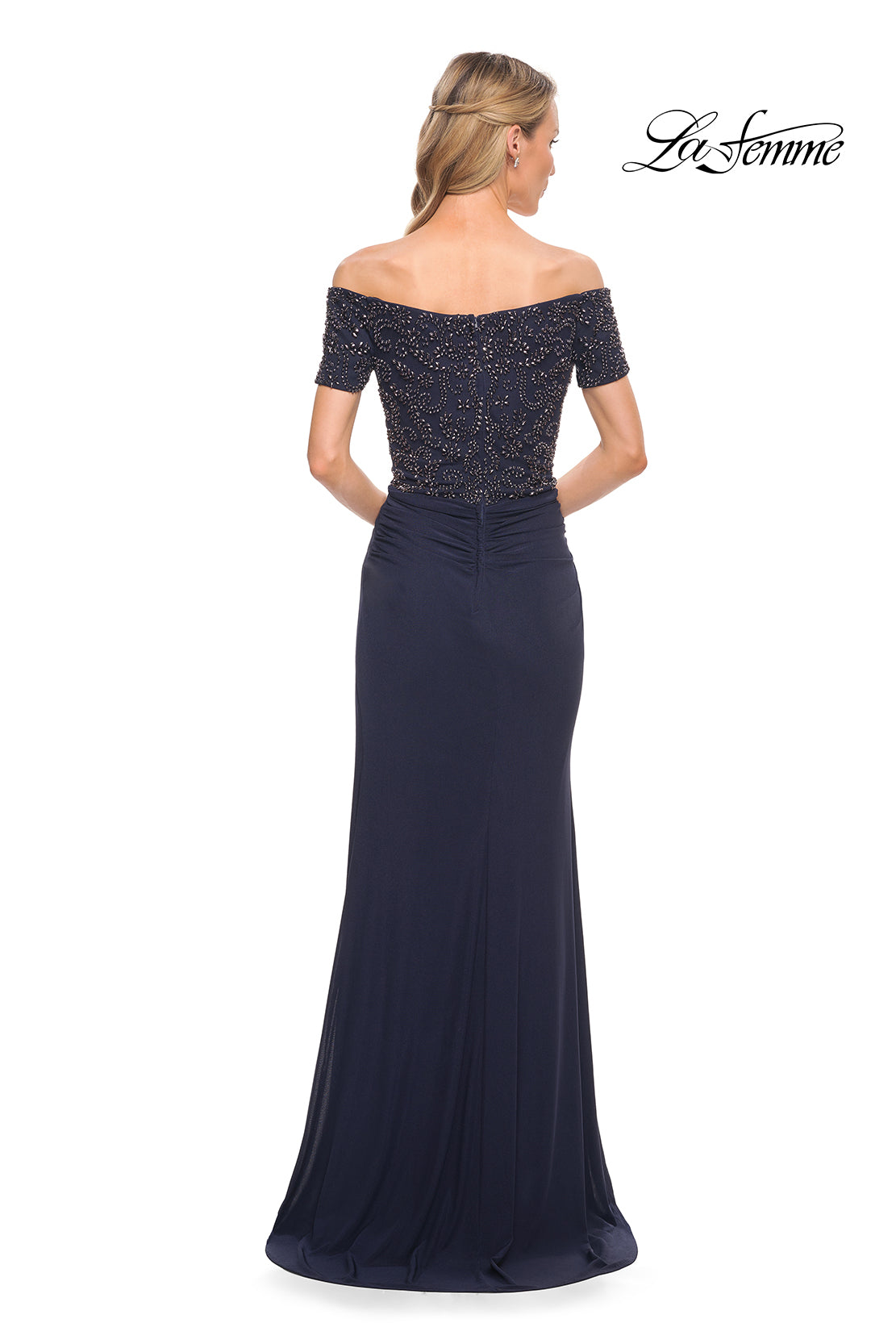 La Femme 30057 in Navy, back view