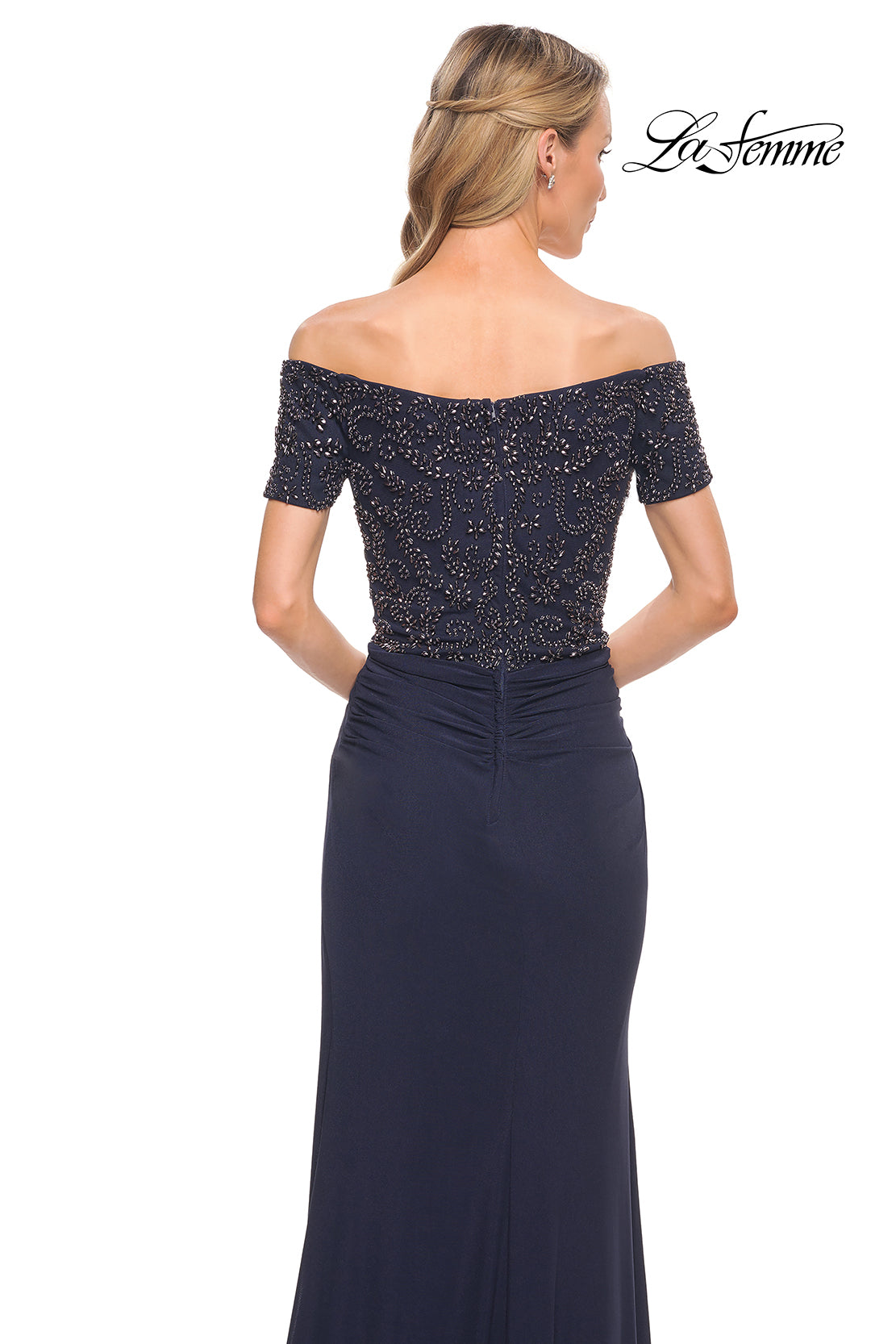 La Femme 30057 in Navy, back view