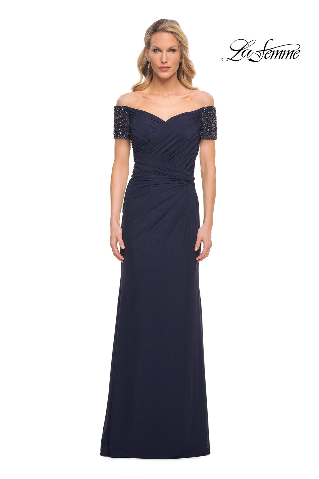 La Femme 30057 in Navy, front view