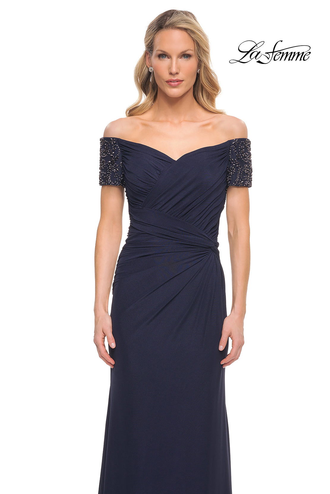 La Femme 30057 in Navy, front view