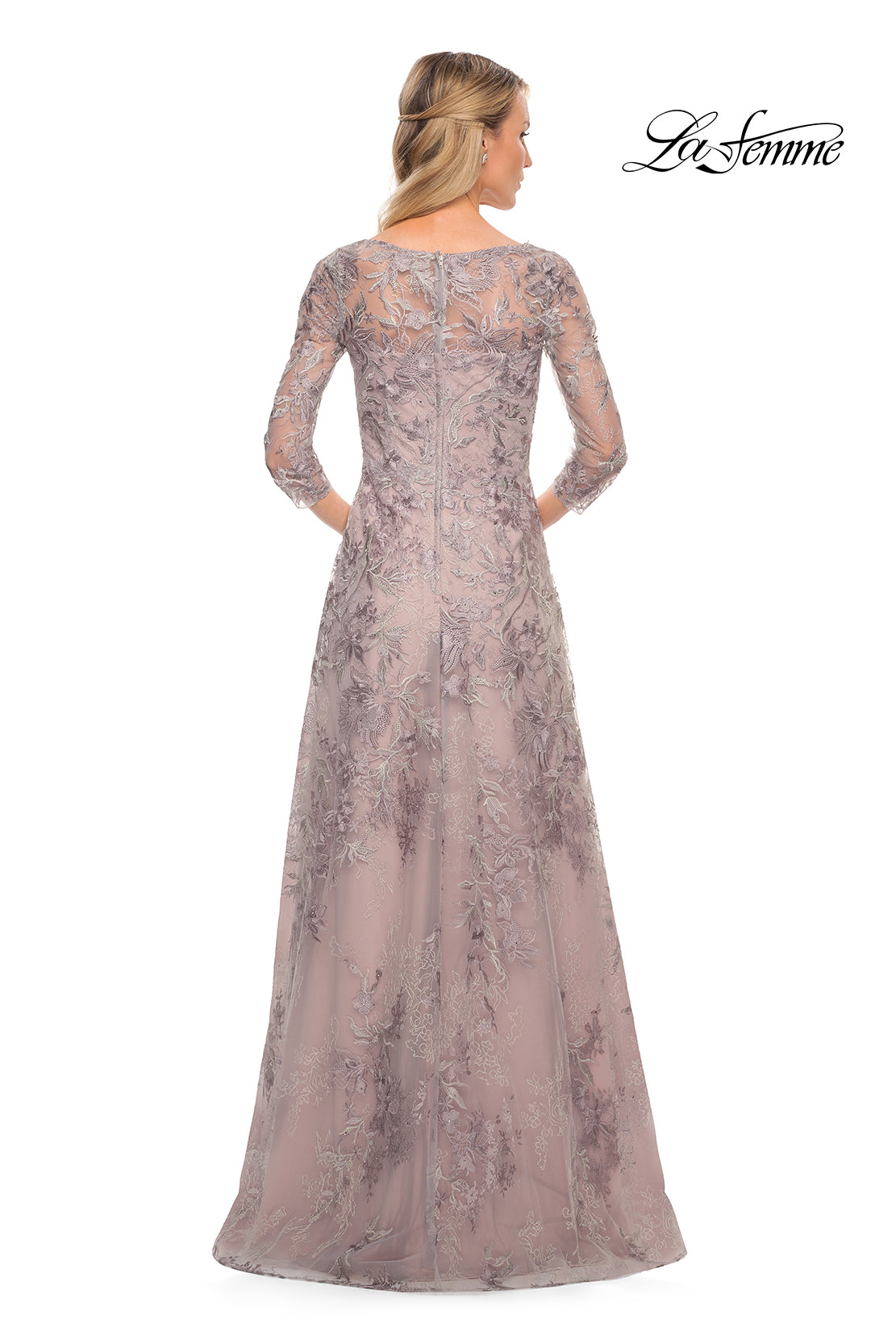 La Femme 30078 in SilverPink, back view