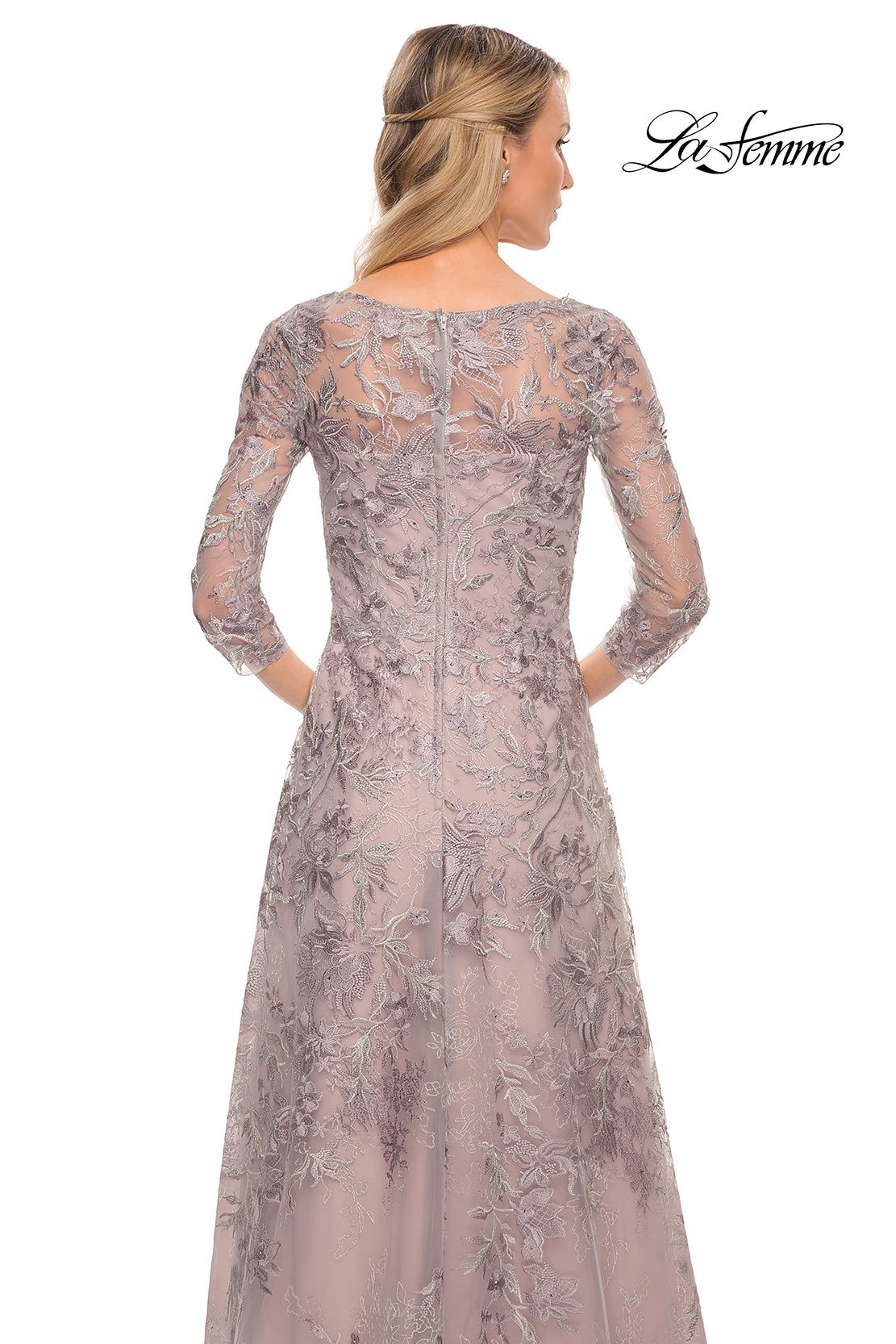 La Femme 30078 in SilverPink, back view