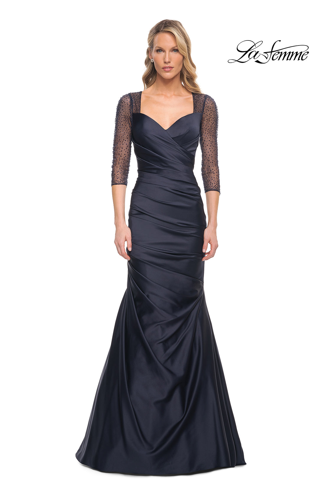 La Femme 30138 in Navy, front view