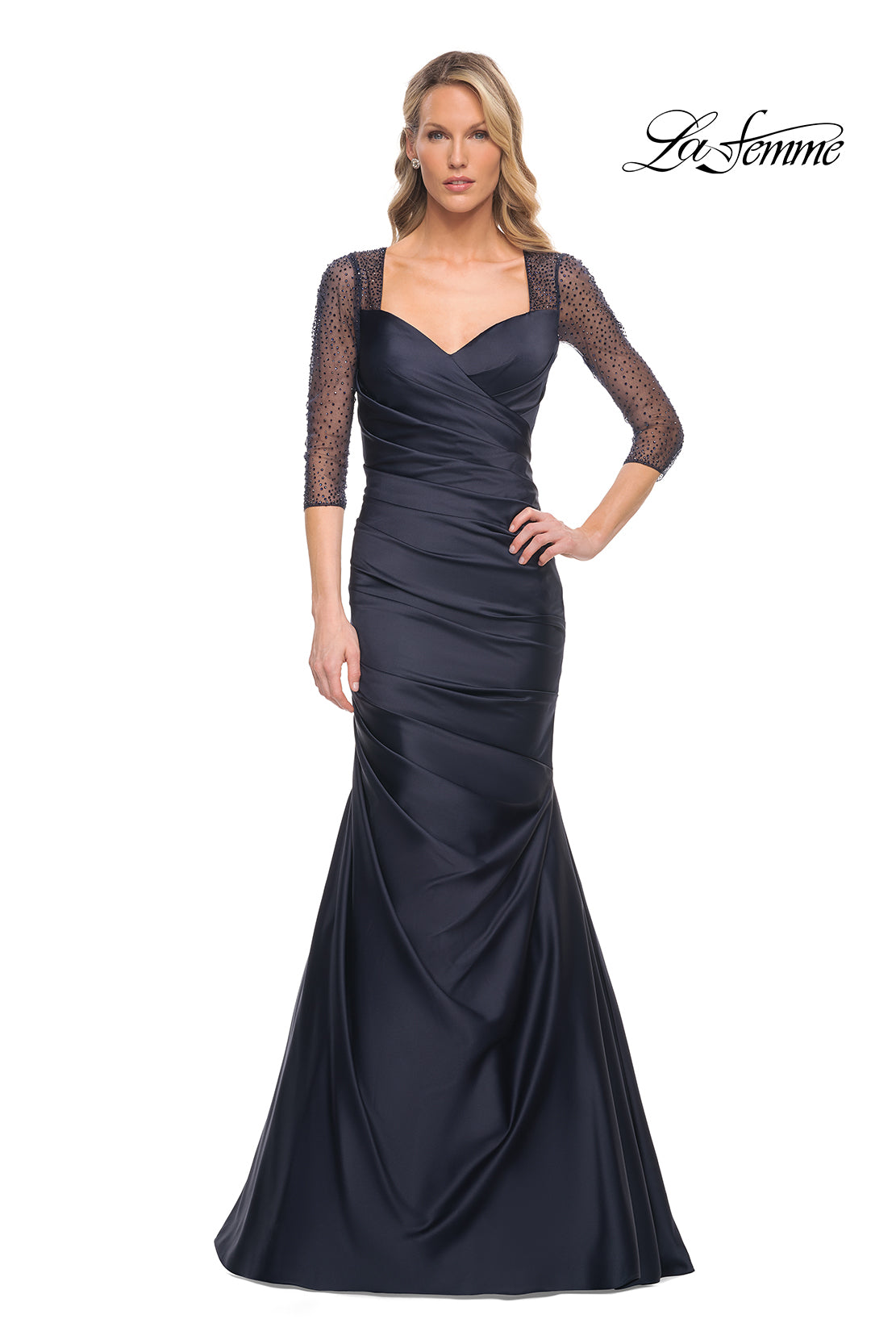 La Femme 30138 in Navy, front view
