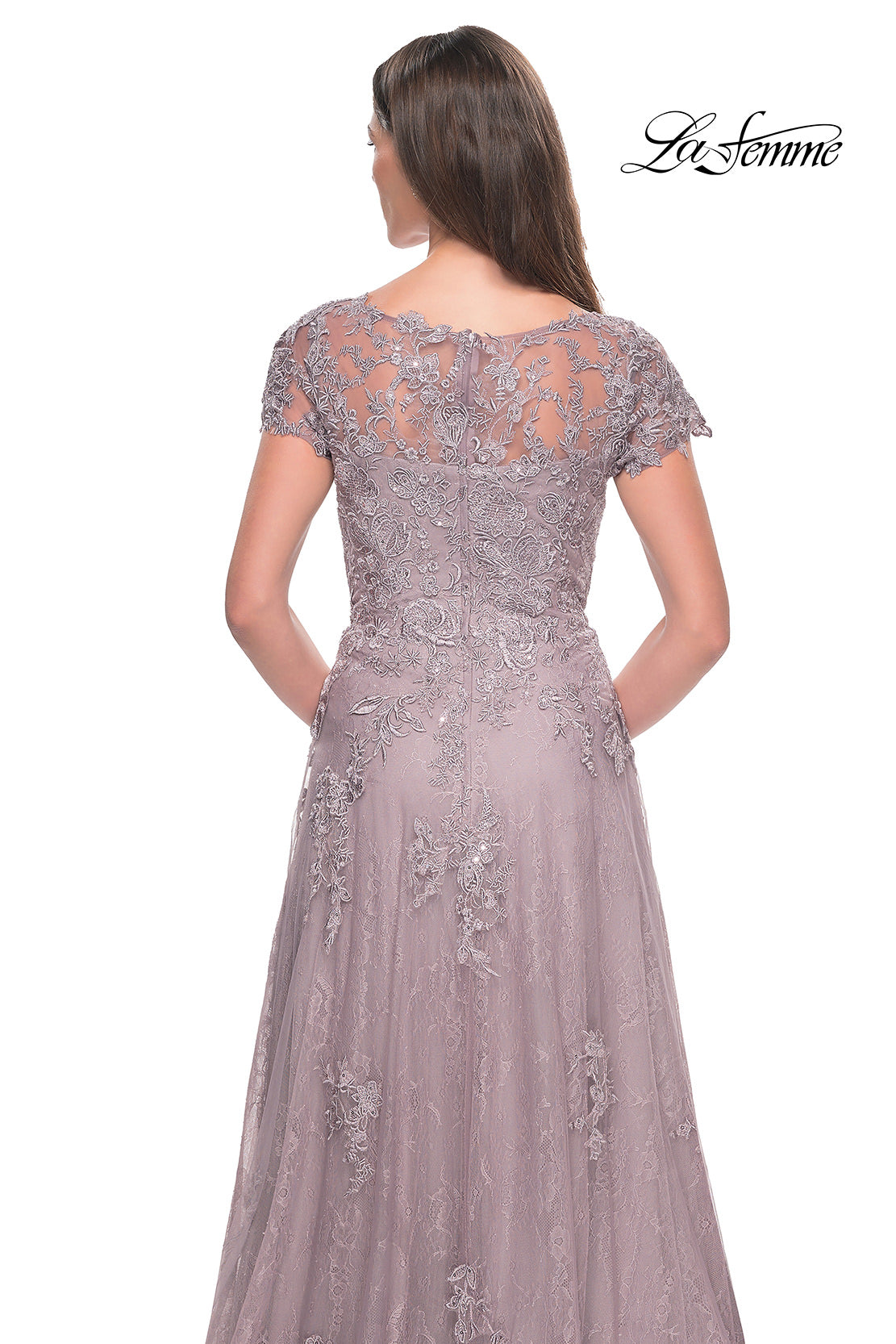 La Femme 30168 in DustyLilac, back view
