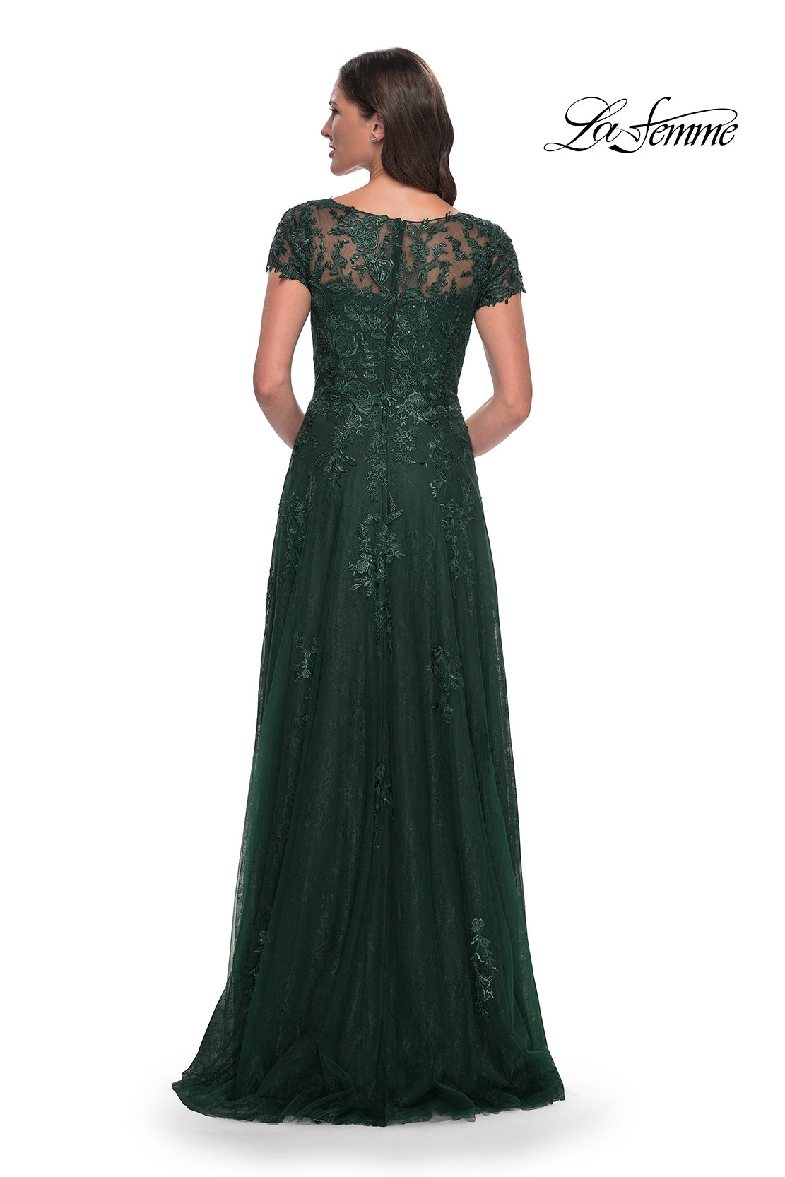 La Femme 30168 in Emerald, back view