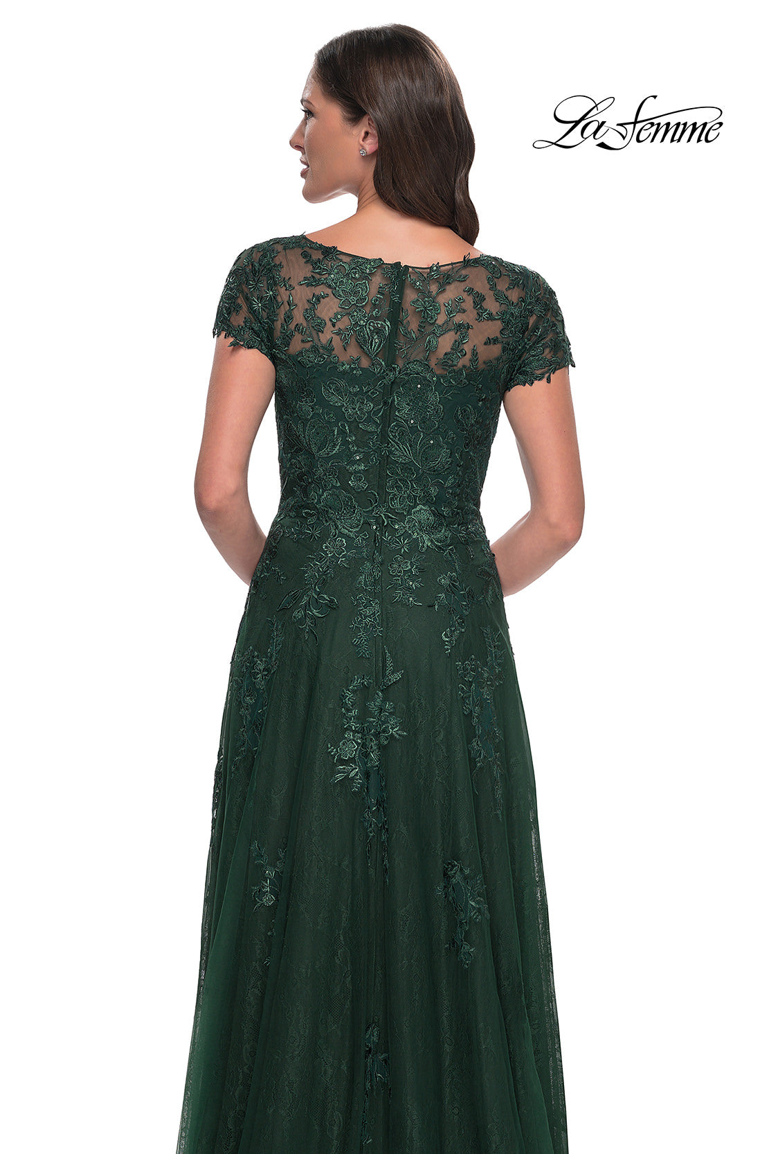La Femme 30168 in Emerald, back view