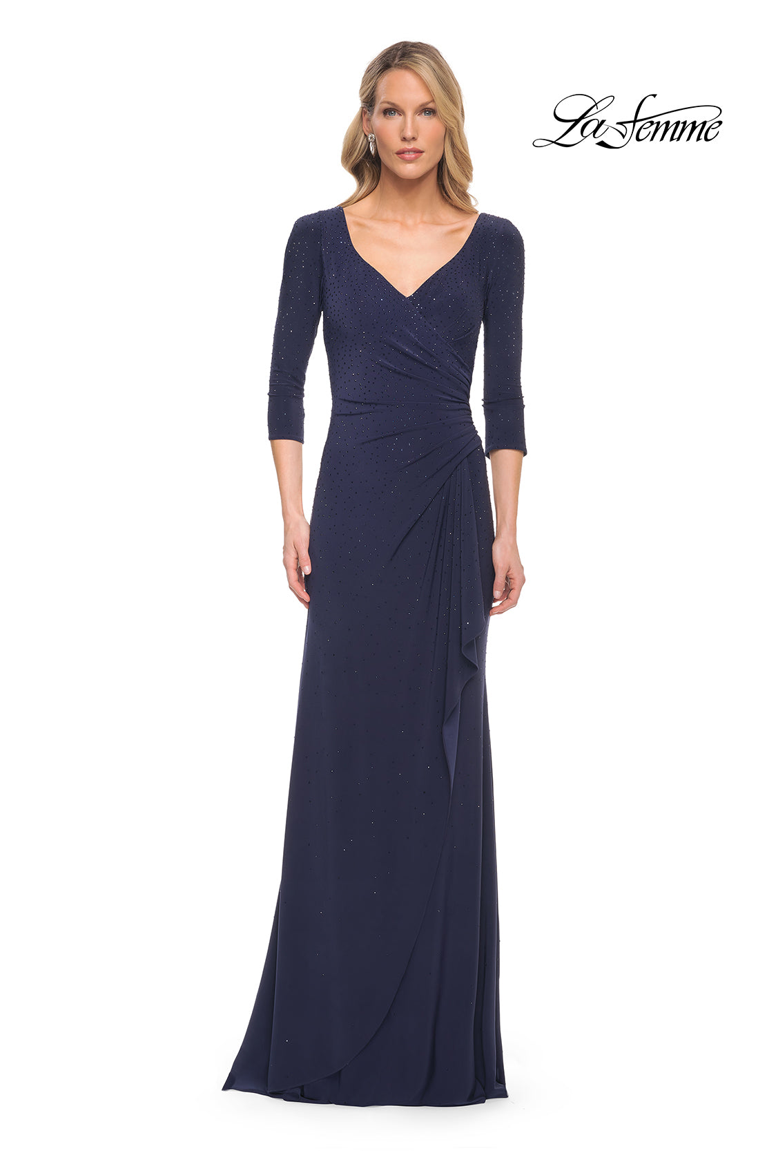 La Femme 30177 in Navy, front view