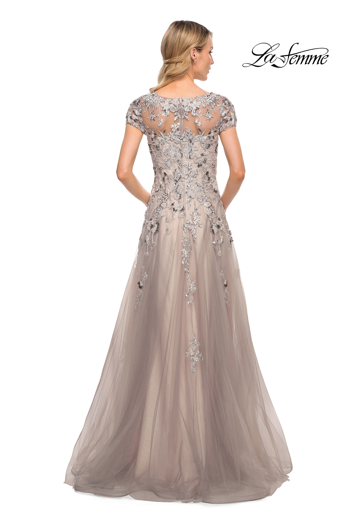 La Femme 30239 in SilverPink, back view