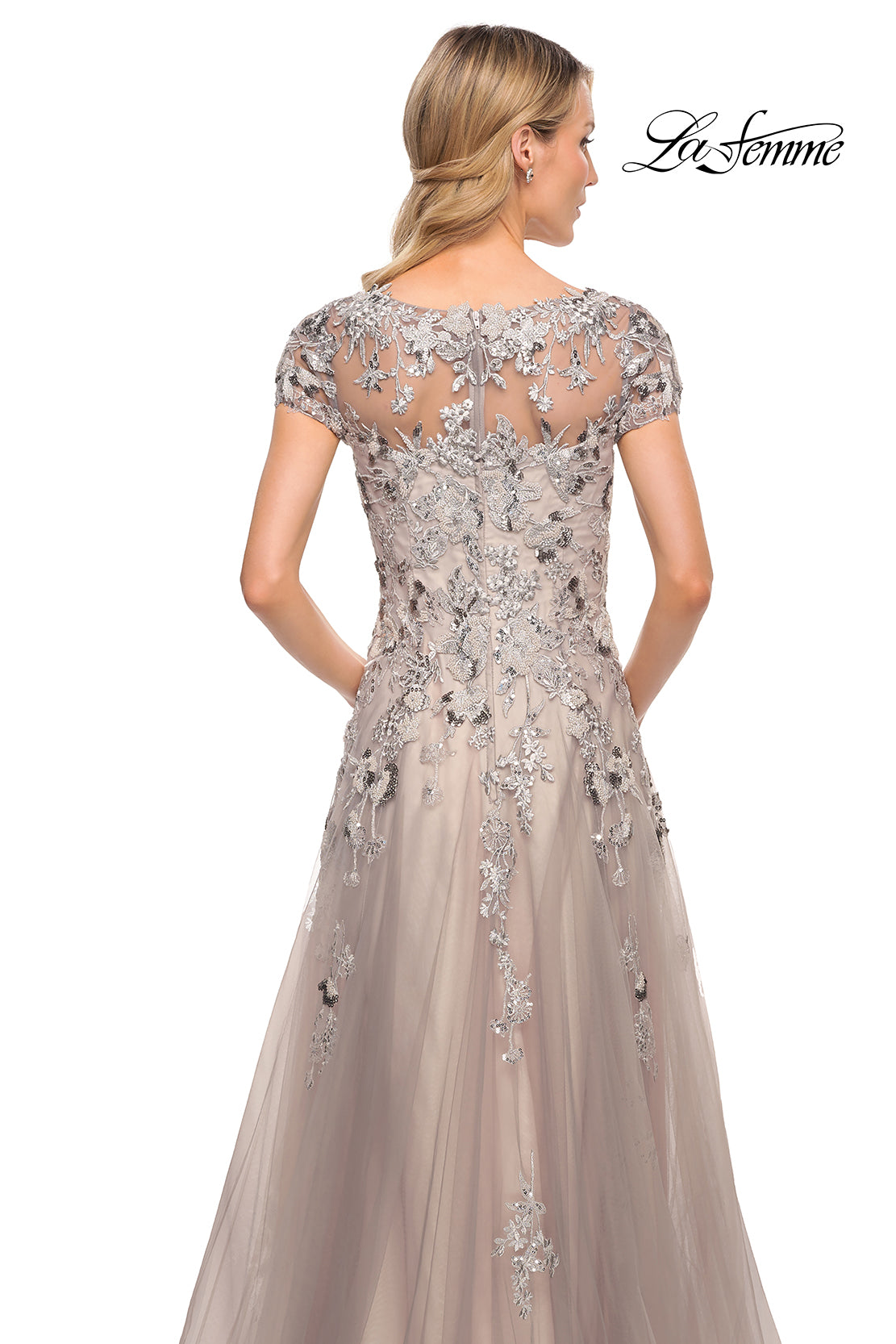La Femme 30239 in SilverPink, back view