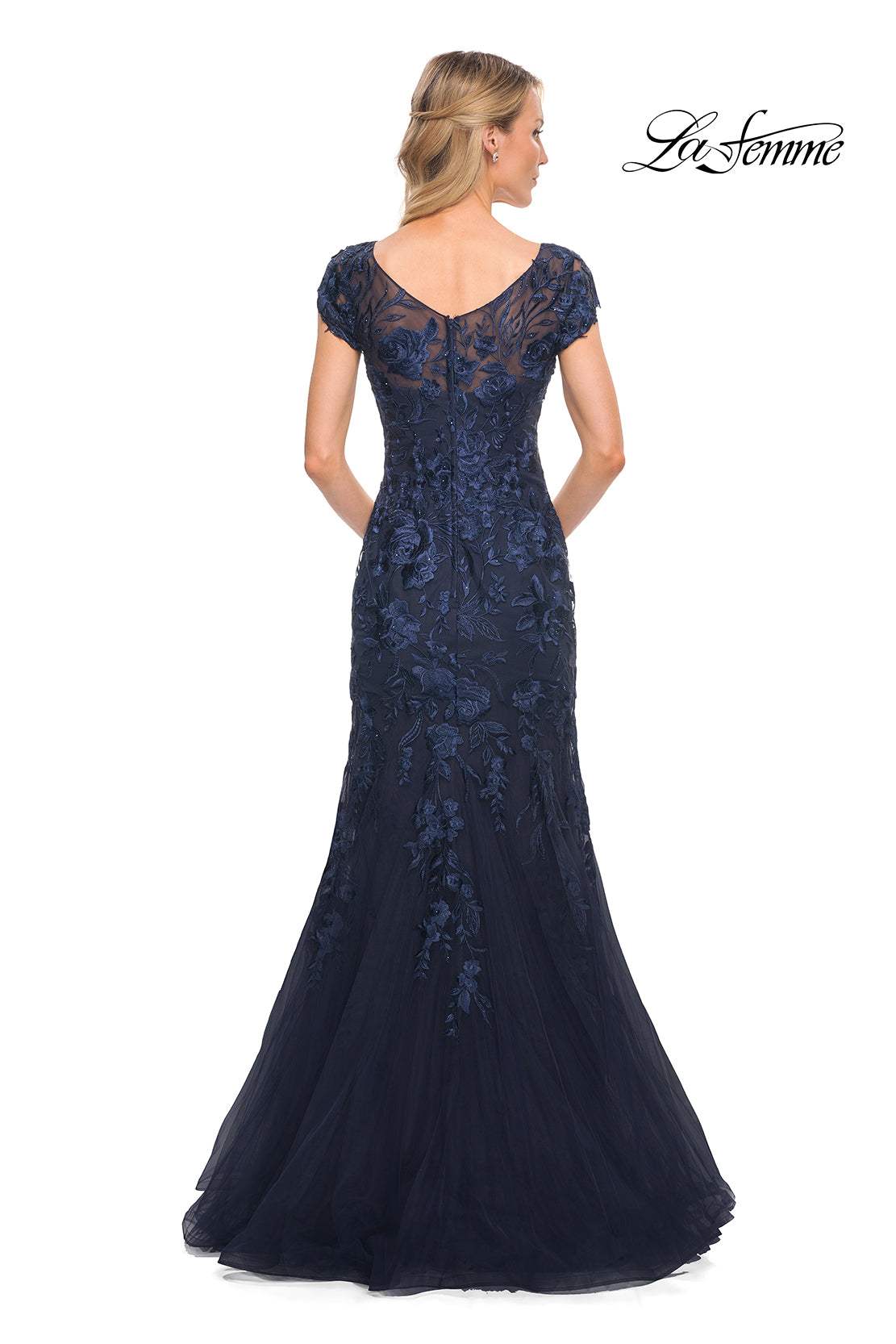 La Femme 30269 in Navy, back view