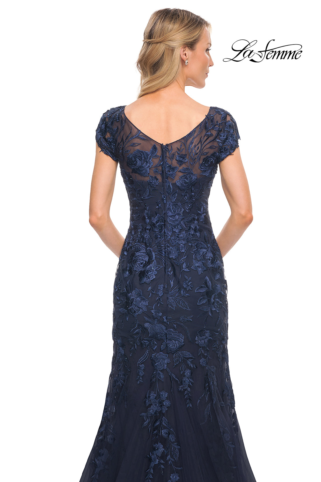 La Femme 30269 in Navy, back view