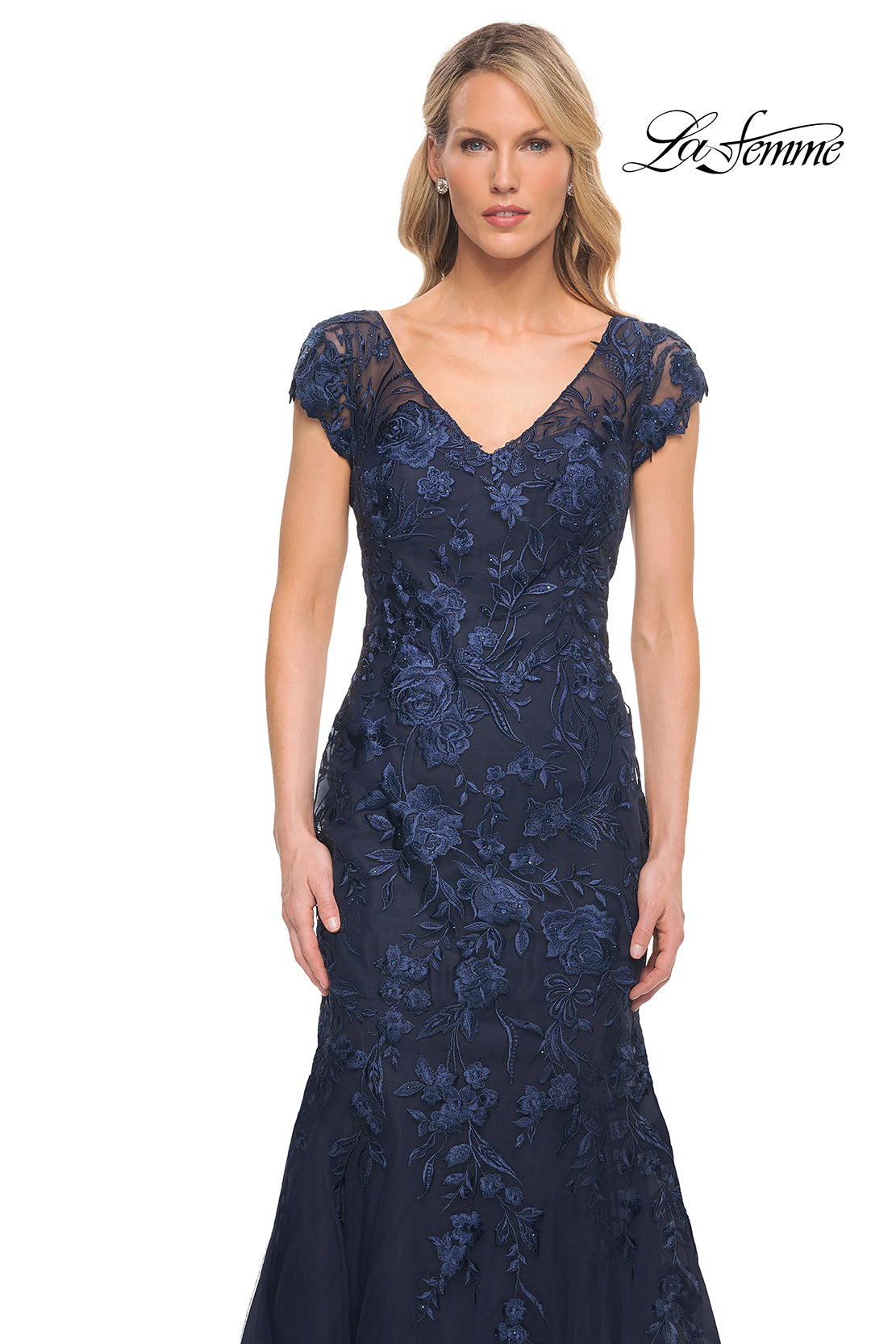 La Femme 30269 in Navy, front view