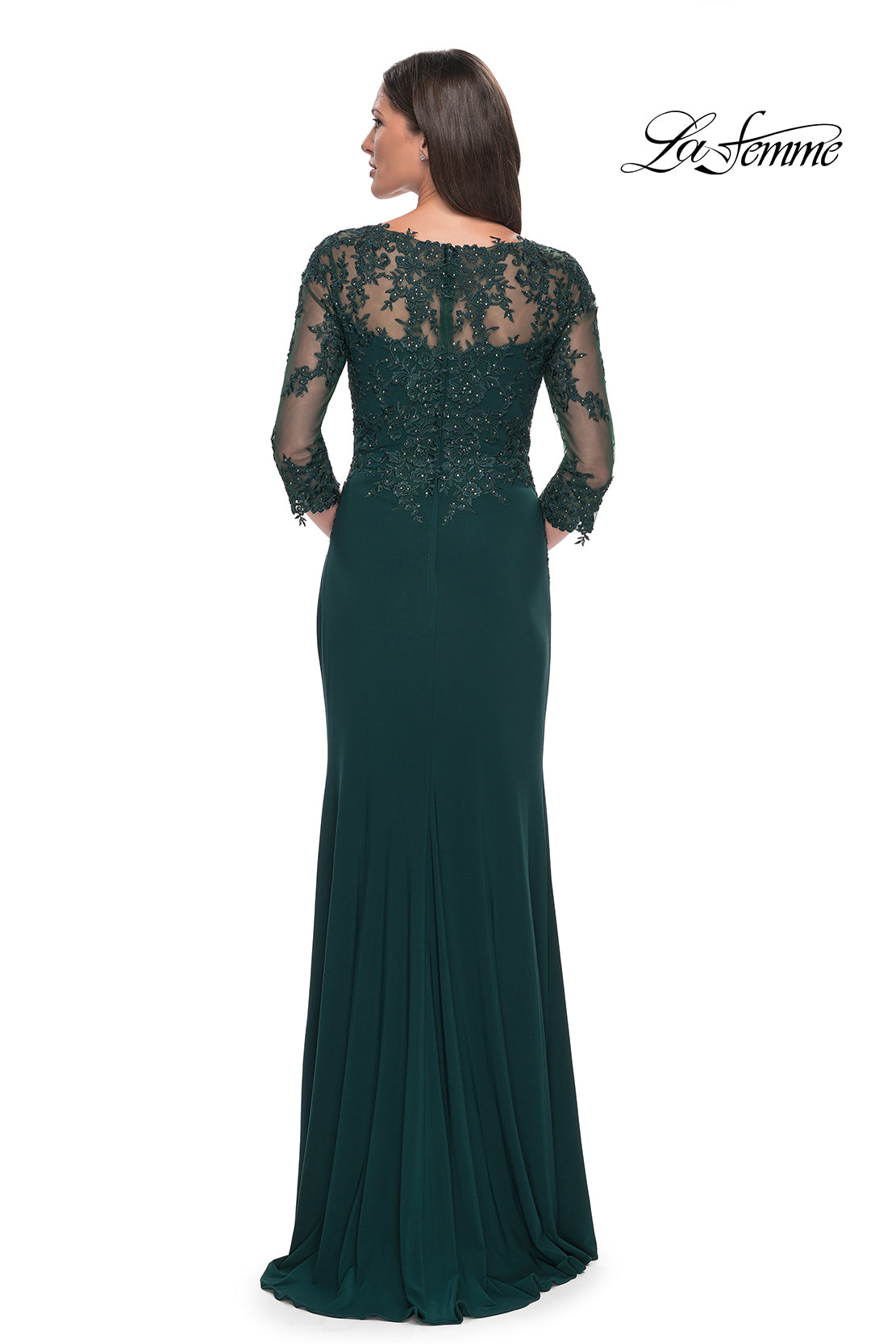 La Femme 30384 in HunterGreen, back view