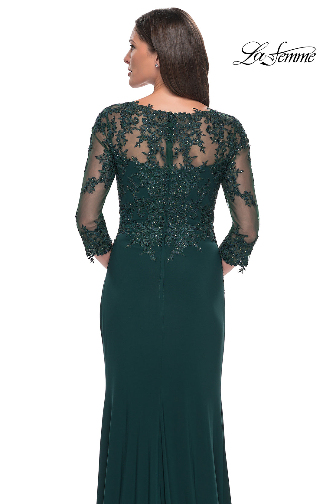 La Femme 30384 in HunterGreen, back view