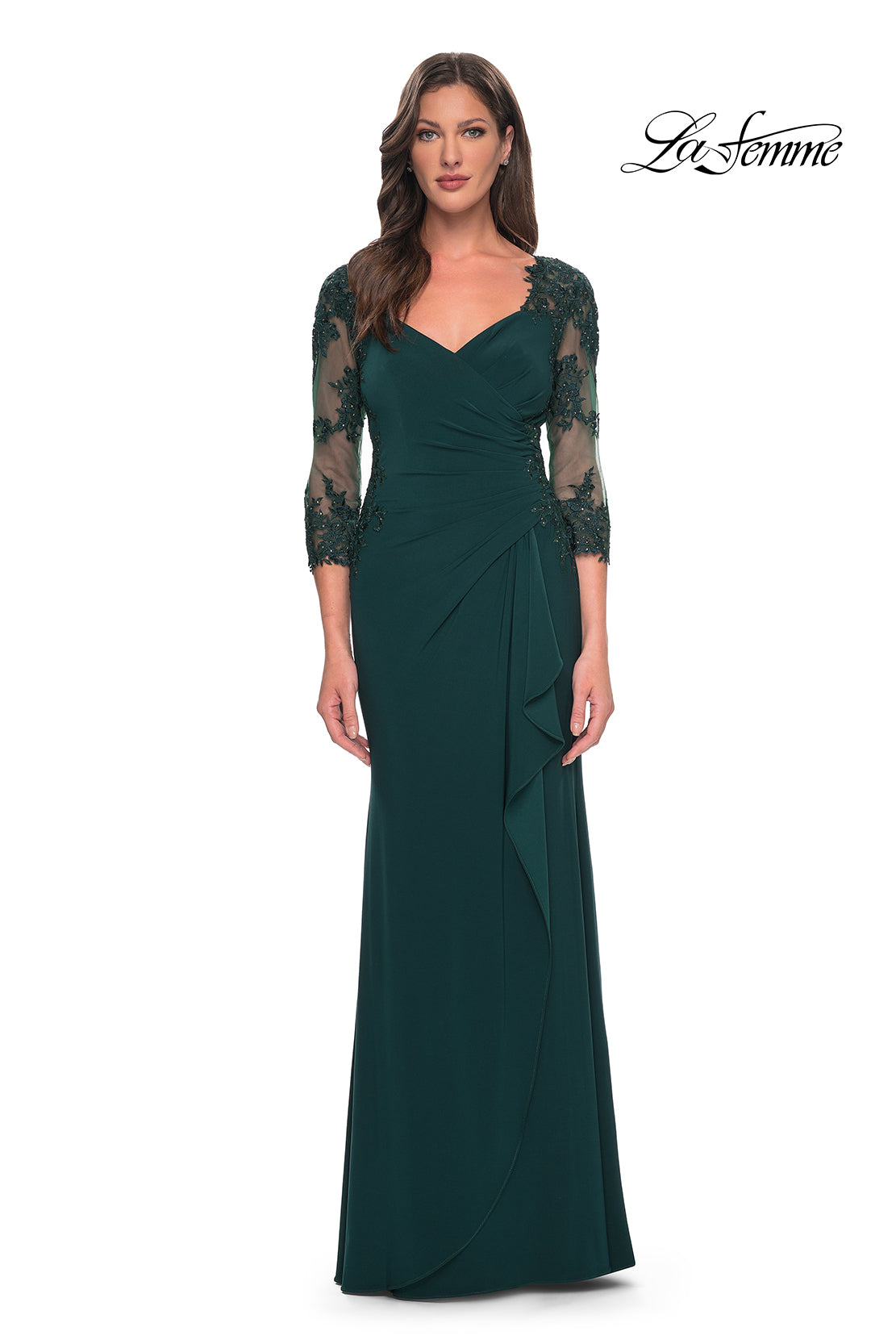 La Femme 30384 in HunterGreen, front view