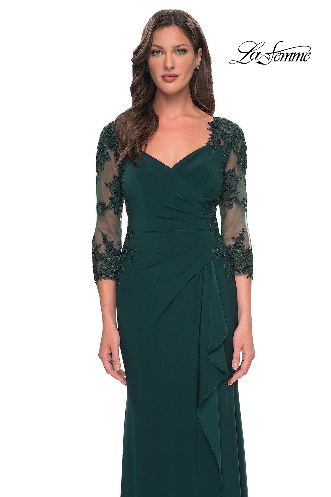 La Femme 30384 in HunterGreen, front view