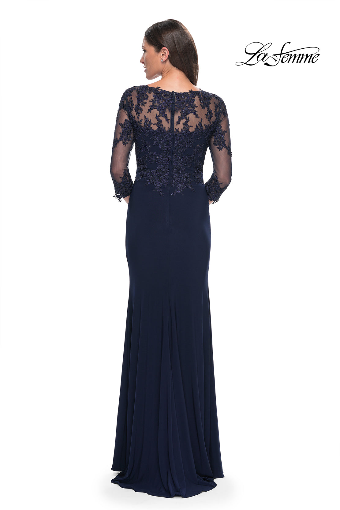 La Femme 30384 in Navy, back view